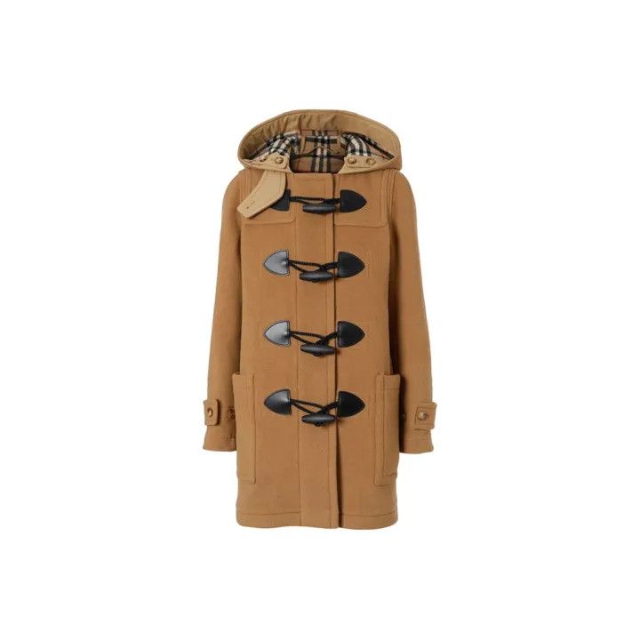 Burberry Burberry Brown Double-Breasted Hooded Coat 0079 Size M / US 6-8 / IT 42-44 - 1 Thumbnail