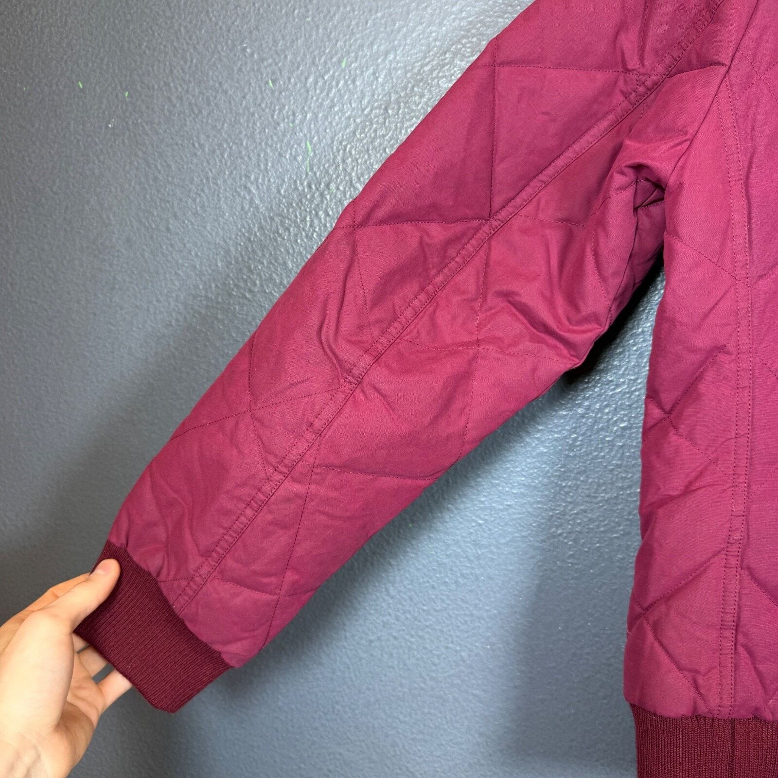 Eddie Bauer Eddie Bauer S burgundy Skyliner model quilted down jacket Size S / US 4 / IT 40 - 11 Thumbnail