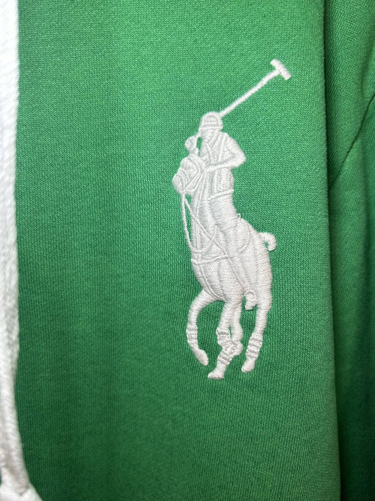 Polo Ralph Lauren Vintage Polo Ralph Lauren big pony button neck hoodie Size US XL / EU 56 / 4 - 4 Thumbnail