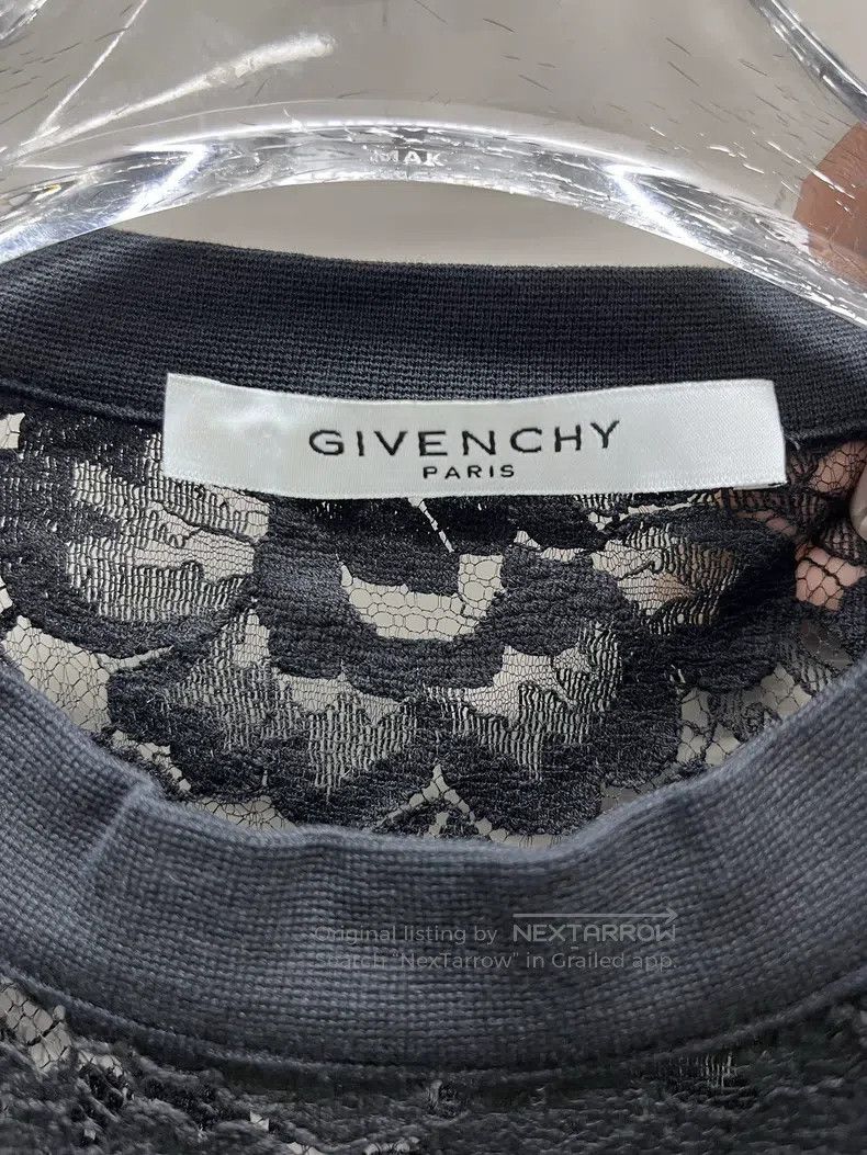 Givenchy Givenchy Size38 Pervert 17 Black Lace T-Shirt Size US M / EU 48-50 / 2 - 3 Thumbnail