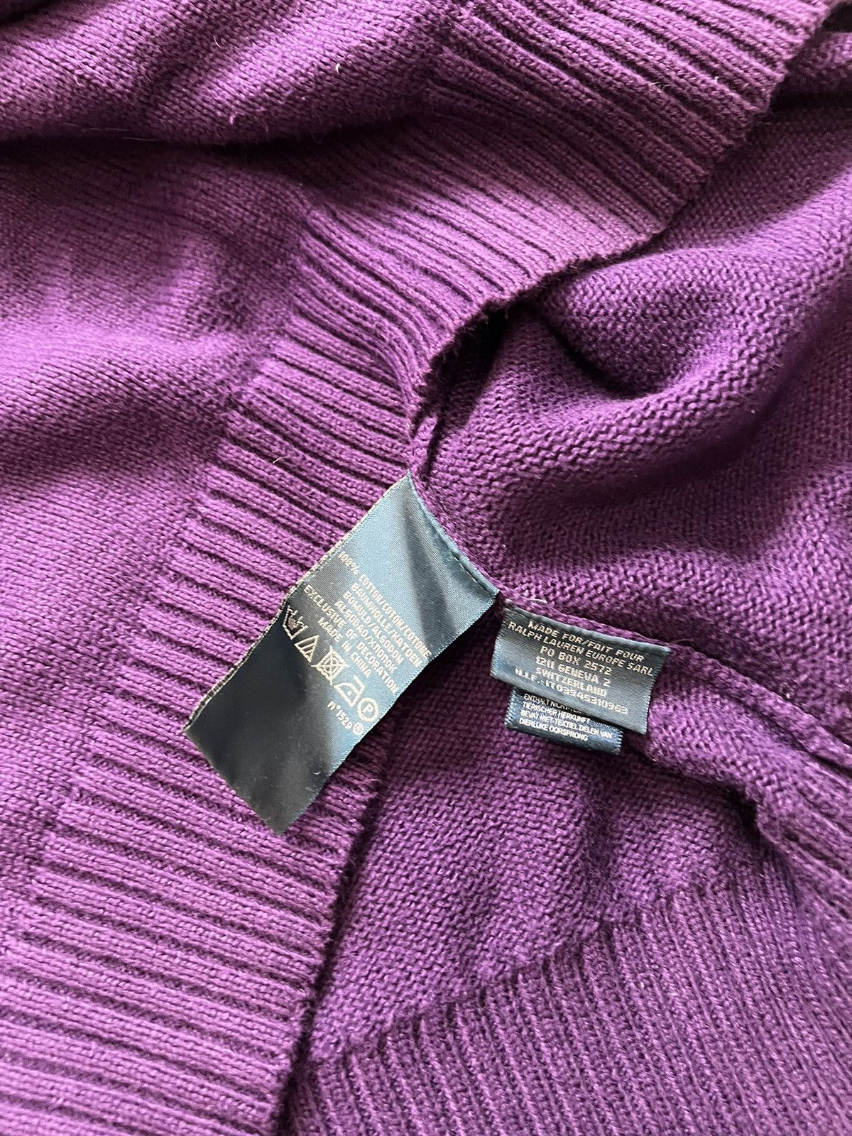 Polo Ralph Lauren Vintage Polo Ralph Lauren 1/4 Zip Sweater Purple Large Size US L / EU 52-54 / 3 - 6 Thumbnail
