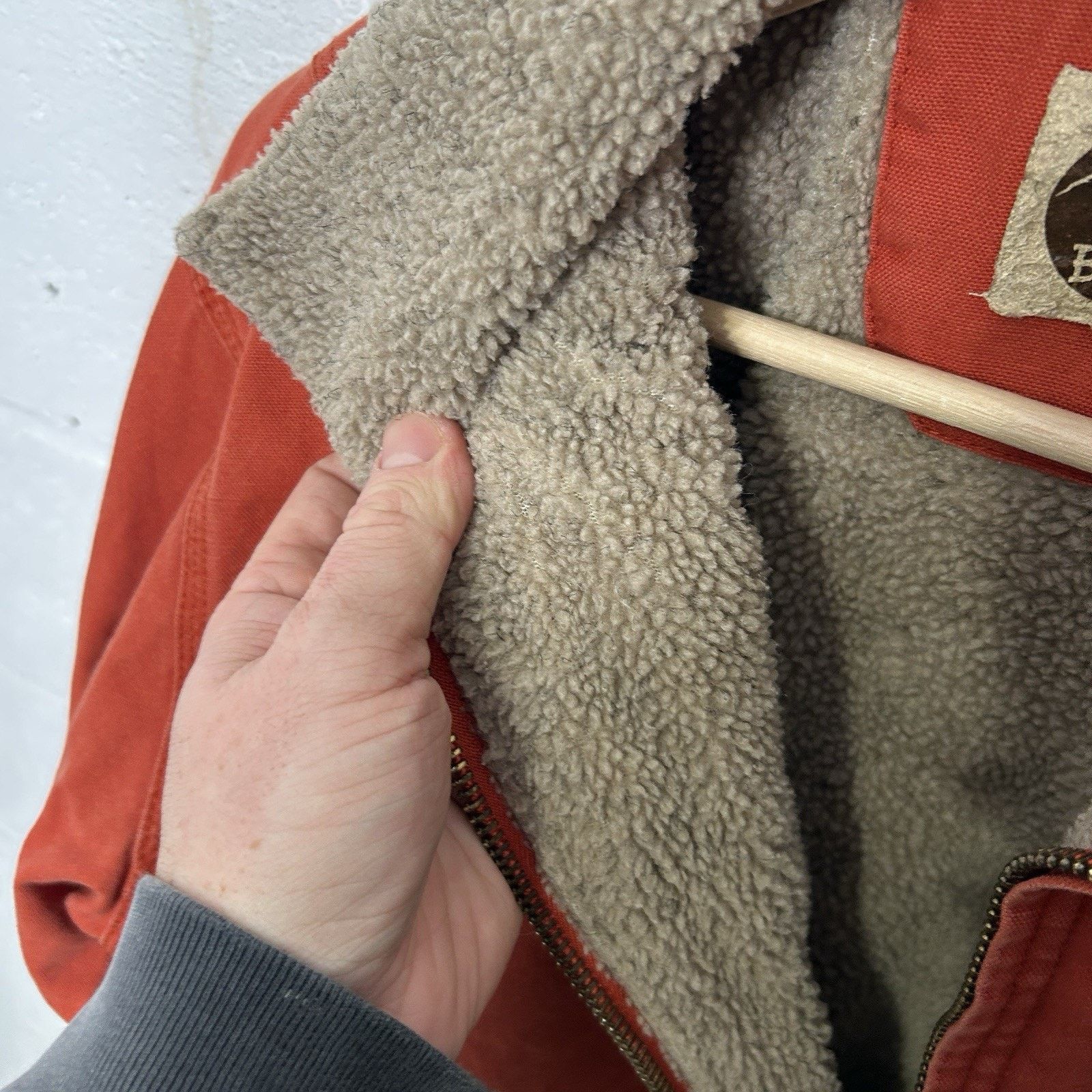 Vintage Vintage Berne Canvas Sherpa-Lined Detroit Jacket “Orange” Size M / US 6-8 / IT 42-44 - 12 Thumbnail