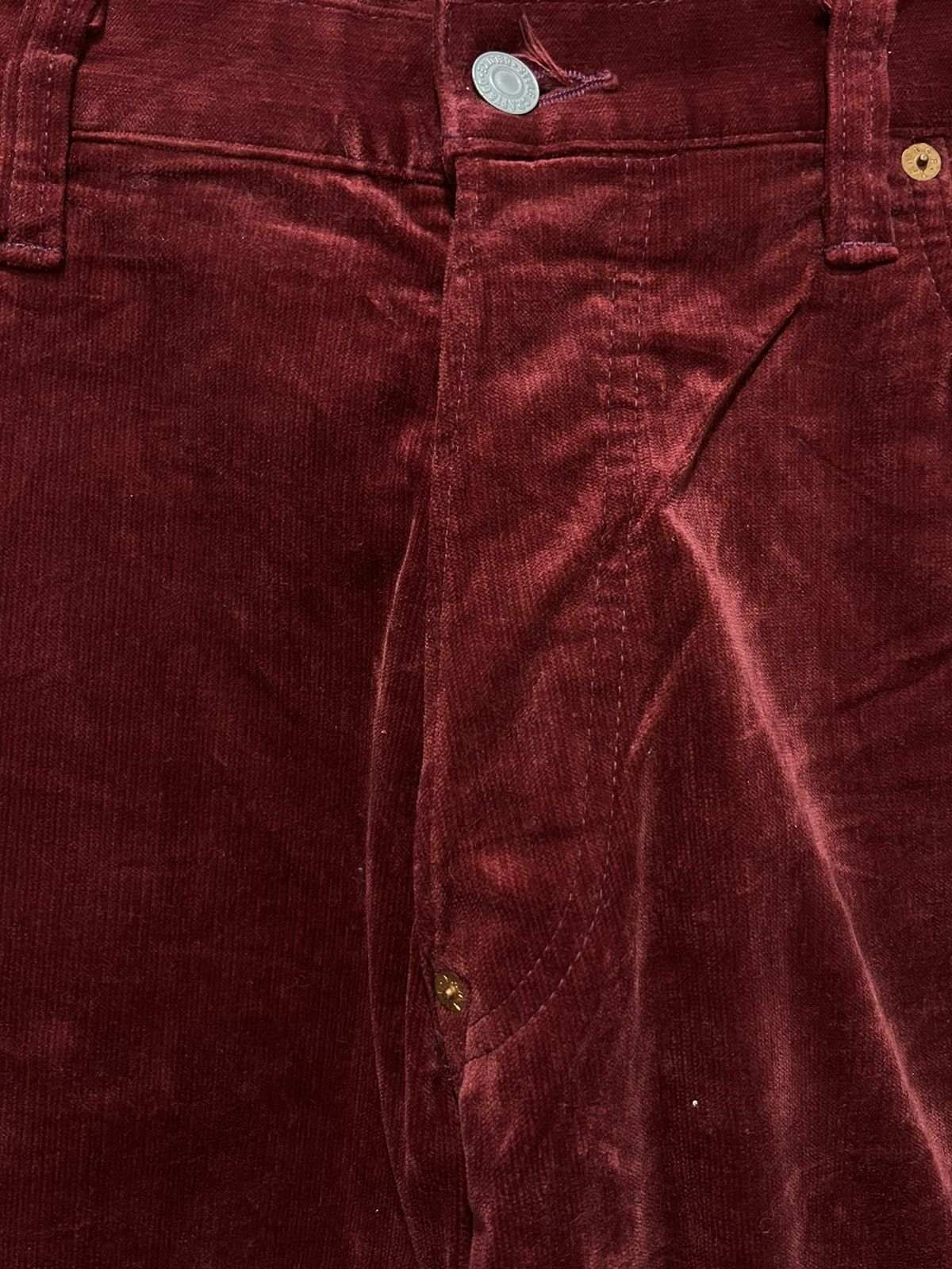 Evisu × Japanese Brand RARE! Evisu Japan Maroon Corduroy Pants Size US 35 - 3 Thumbnail