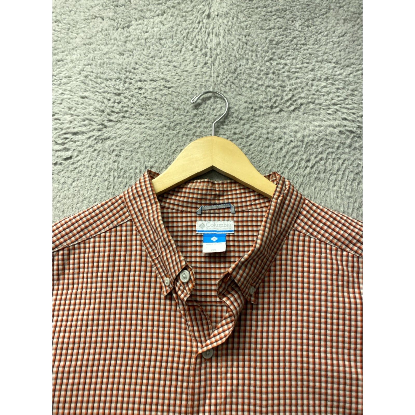 Vintage COLUMBIA Red Check Button-Up Shirt Long Sleeve Men’s 2XL Cotton Size US XXL / EU 58 / 5 - 3 Thumbnail