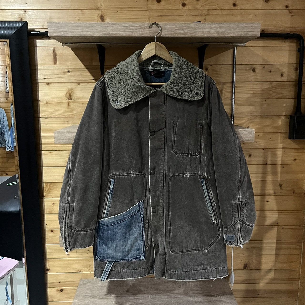 Diesel × Vintage Vintage diesel sicherheitsbekleidung faded distressed jacket Size US S / EU 44-46 / 1 - 1 Thumbnail