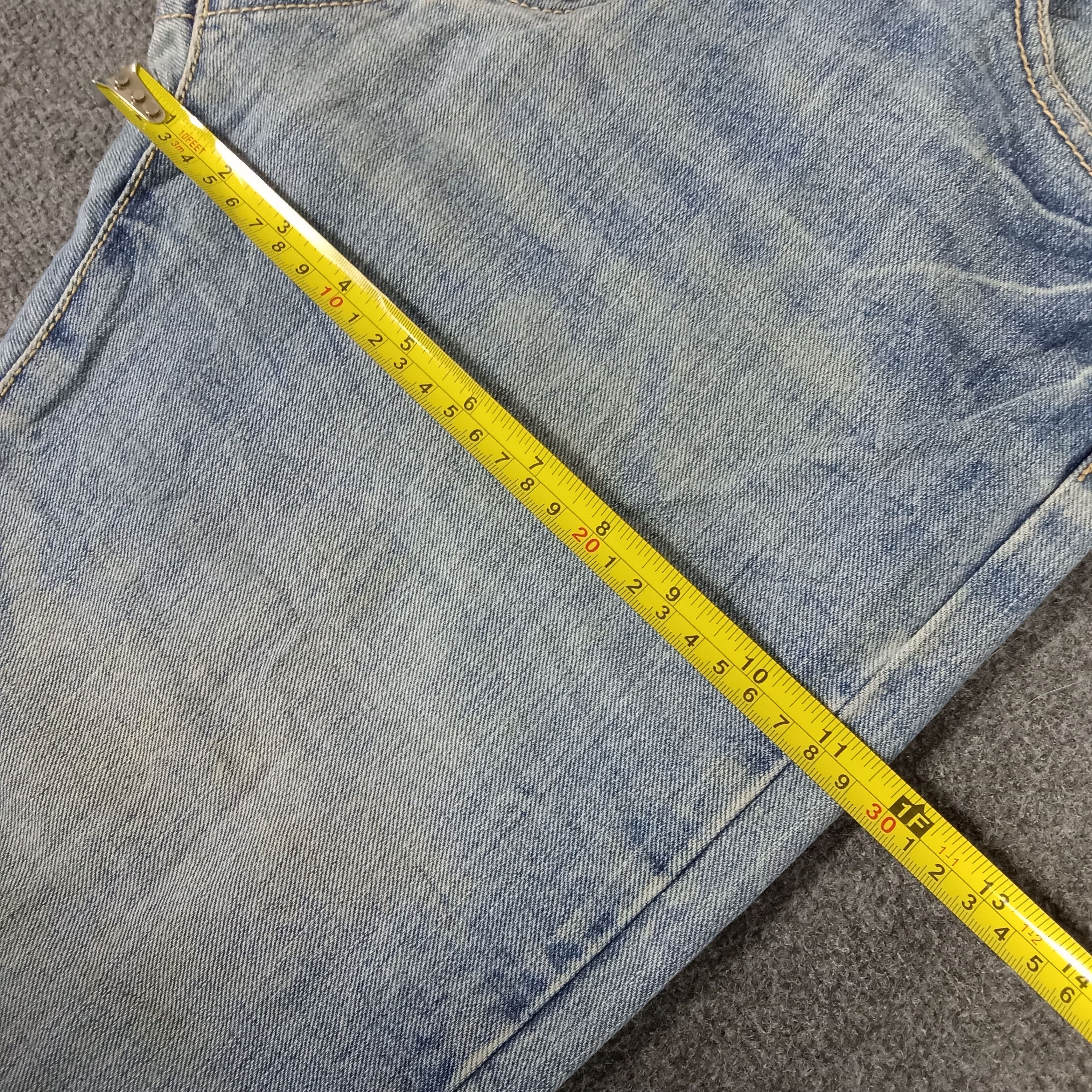 Japanese Brand × Vintage Back & Forth Back Print Punk Style Denim Jeans Size US 31 - 11 Thumbnail