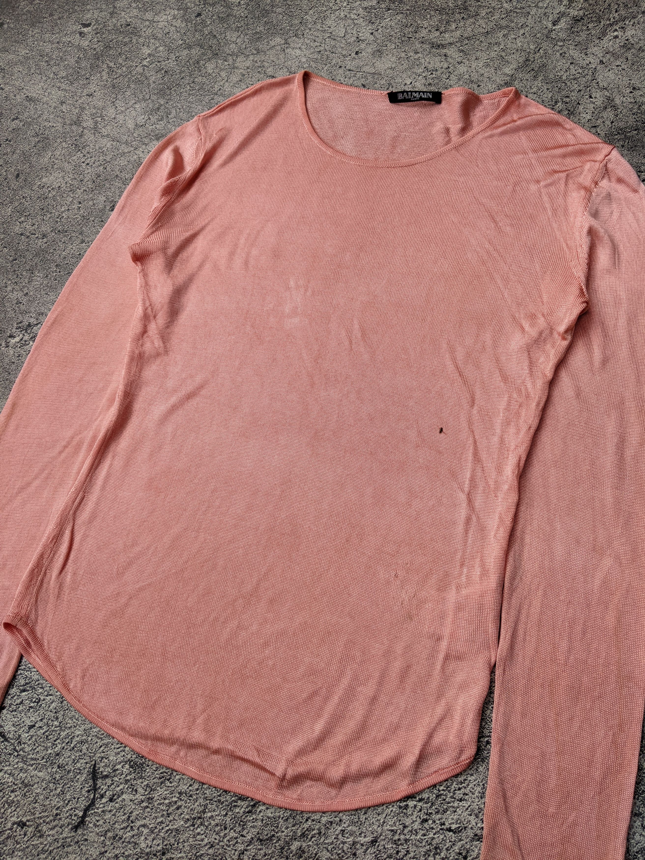 Balmain Balmain Mesh Long Sleeve Top Size XS / US 0-2 / IT 36-38 - 4 Thumbnail