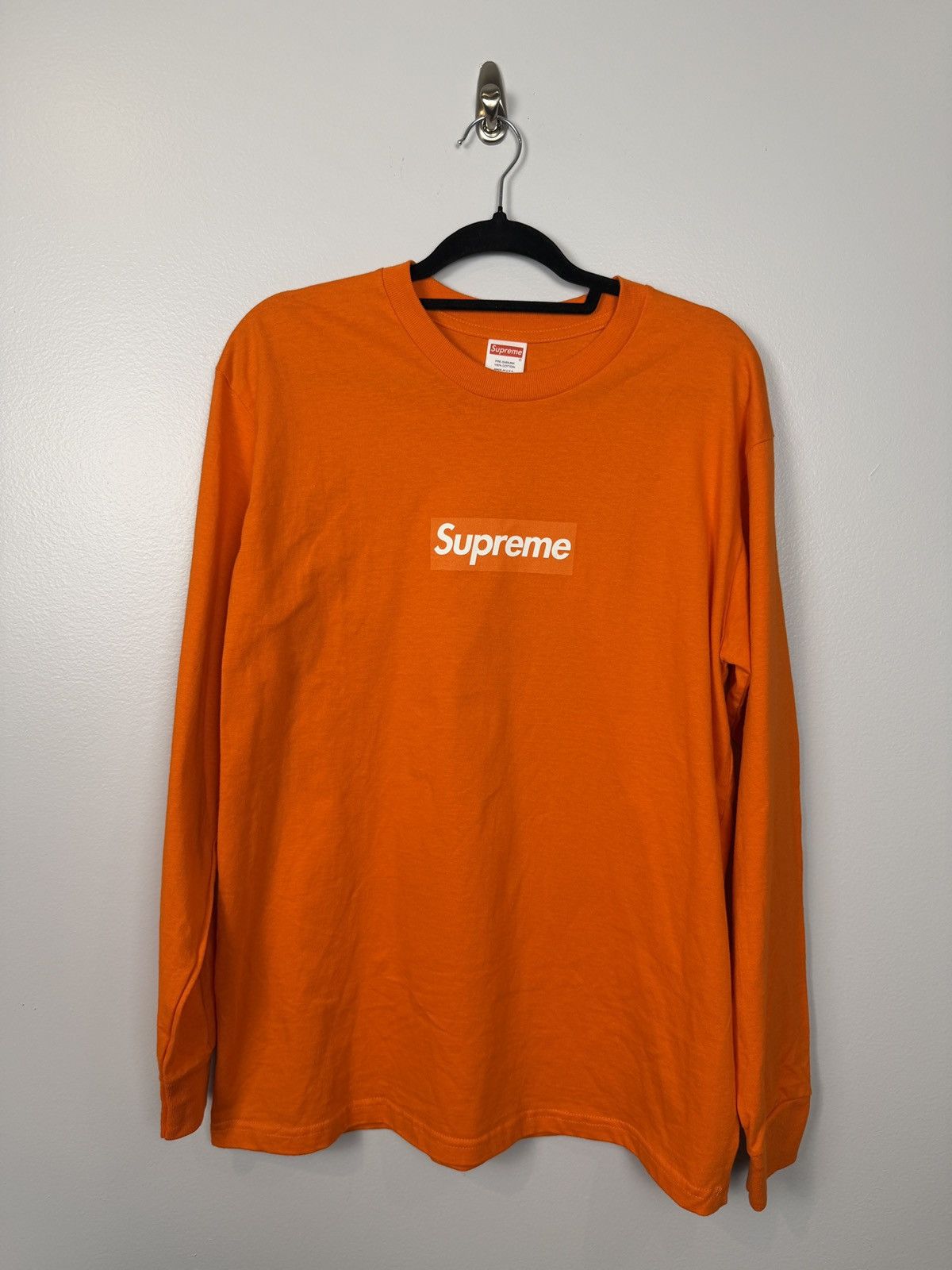 Supreme Supreme FW20 Box Logo Longsleeve Orange Size US M / EU 48-50 / 2 - 1 Thumbnail
