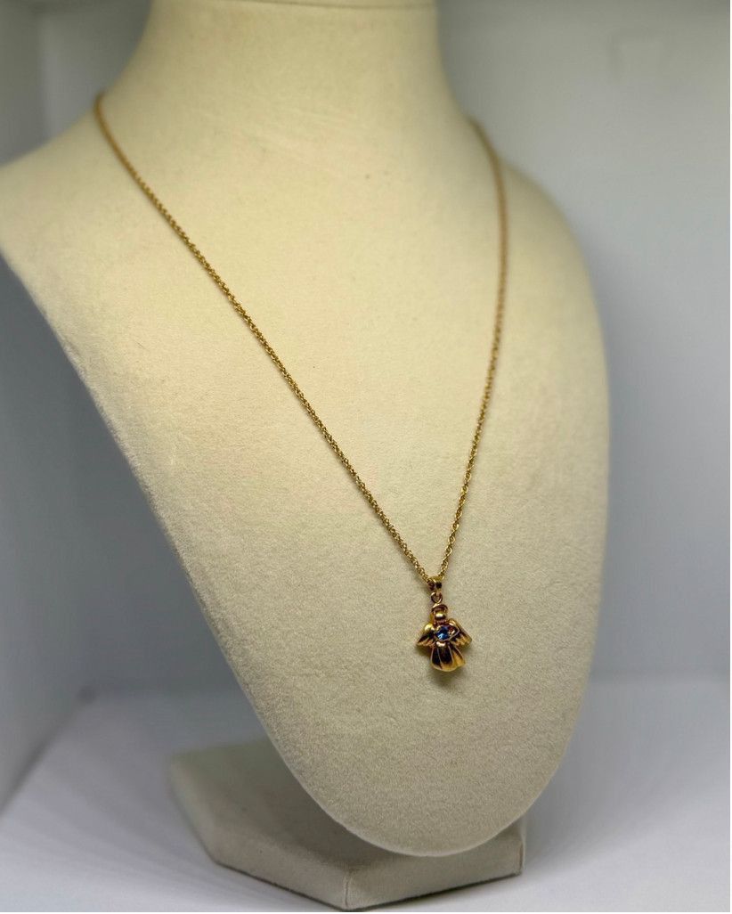 Other Lovely Avon NR Angel Blue Stone September Necklace 15-18" Size ONE SIZE - 2 Thumbnail