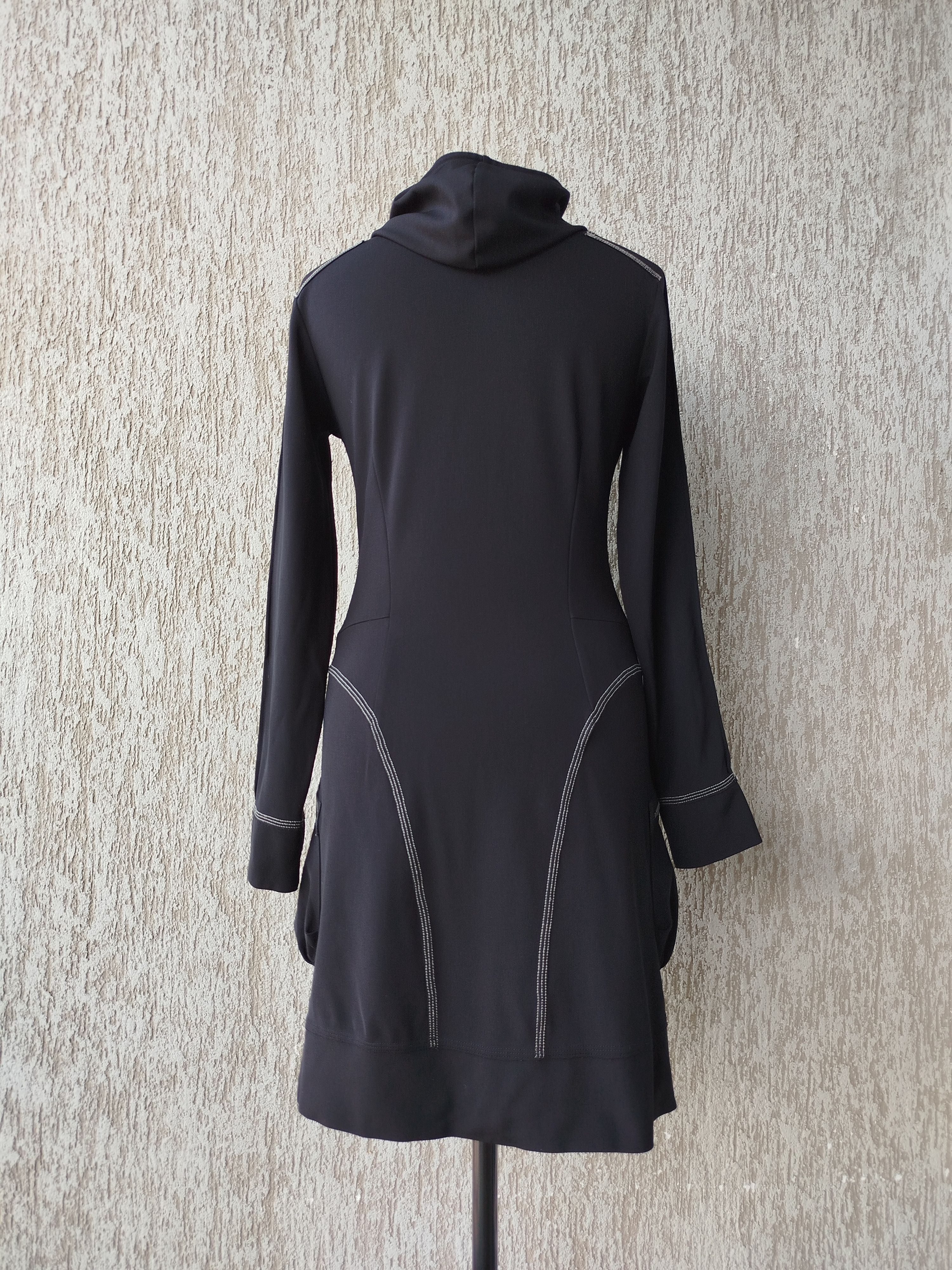 Marithe + Francois Girbaud Dress Long Sleeve Hooded Pockets Avant Garde Vintage Size L Size L / US 10 / IT 46 - 9 Thumbnail
