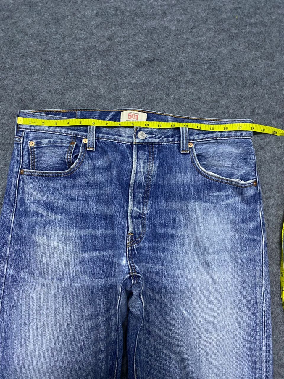 Levi's 💥Best Offer💥Vintage Levis 501 Wokers Distressed Denim Size US 36 / EU 52 - 3 Thumbnail