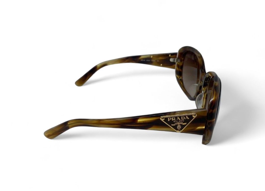 Prada Prada - triangle logo plate vintage leo print