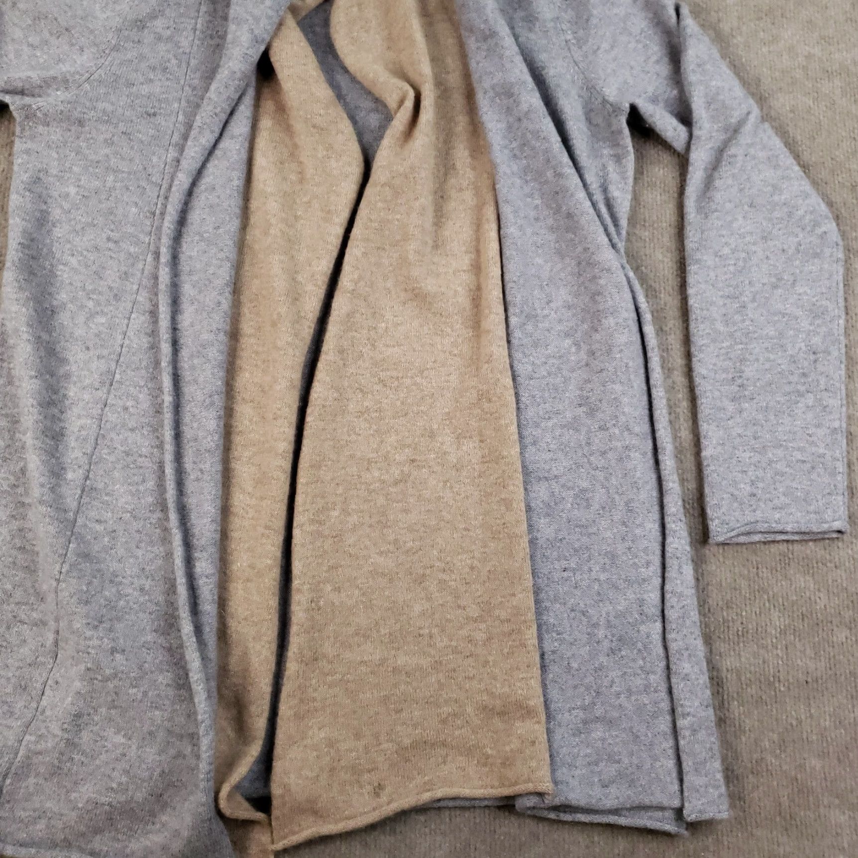 Neiman Marcus Neiman Marcus Cashmere Cardigan Sweater Womens Medium Gray Lightweight Open Front Classic Size M / US 6-8 / IT 42-44 - 5 Thumbnail