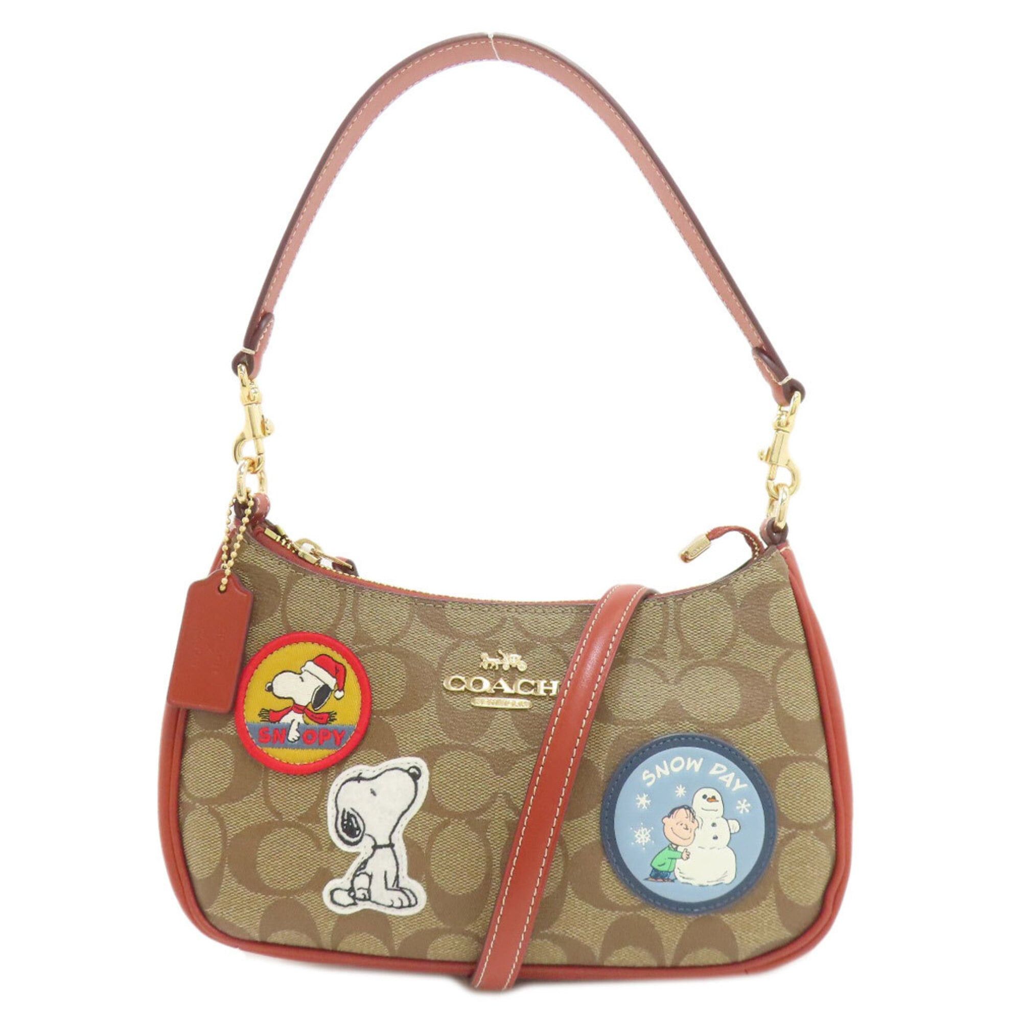 Coach Coach CE848 Terri Peanuts Collaboration 2-Way Tote Bag, PVC, Women's Size ONE SIZE - 1 Thumbnail
