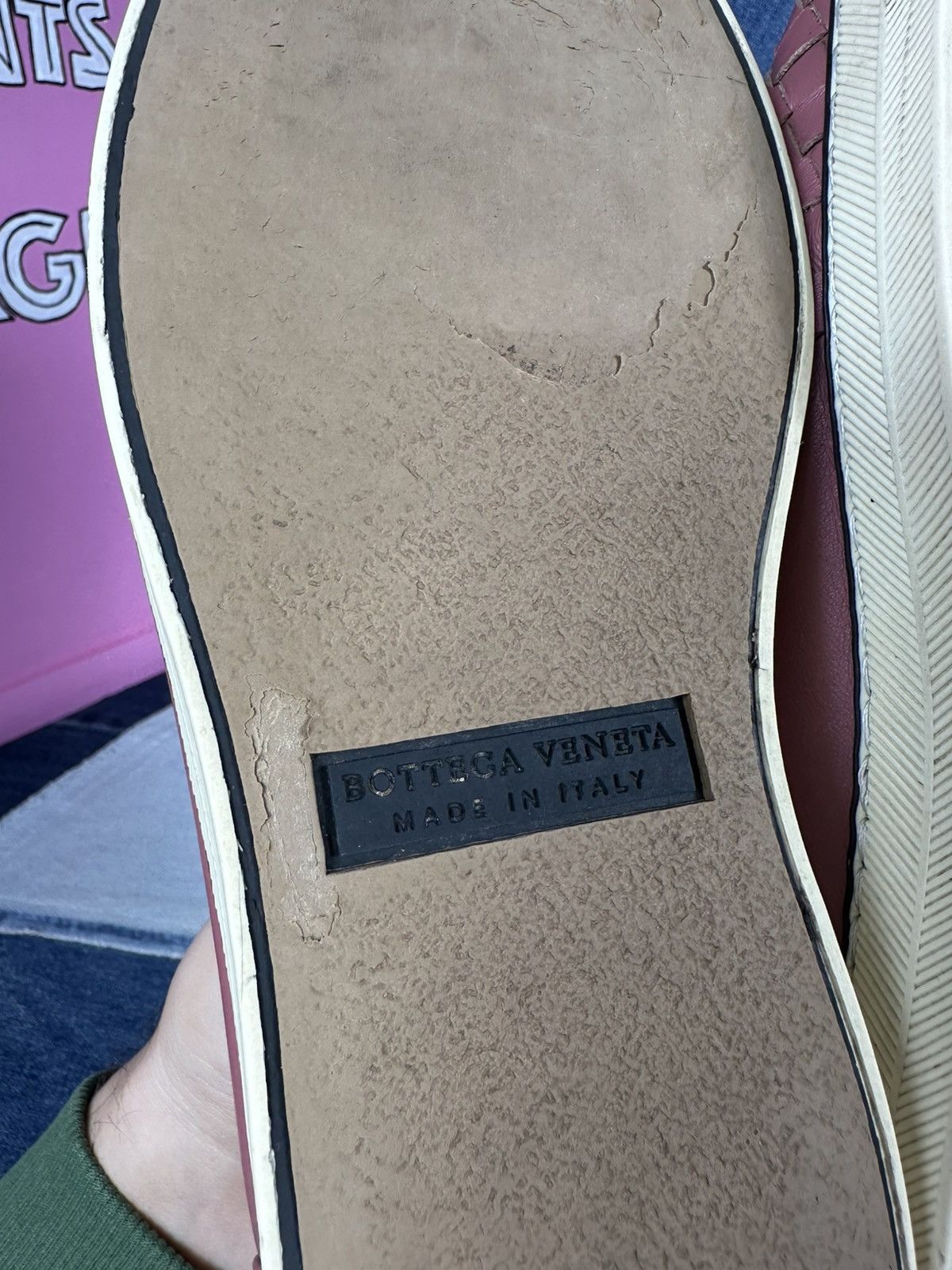 Bottega Veneta Bottega Veneta Intrecciato Slip-On Sneakers Pink Size US 8.5 / IT 38.5 - 22 Thumbnail
