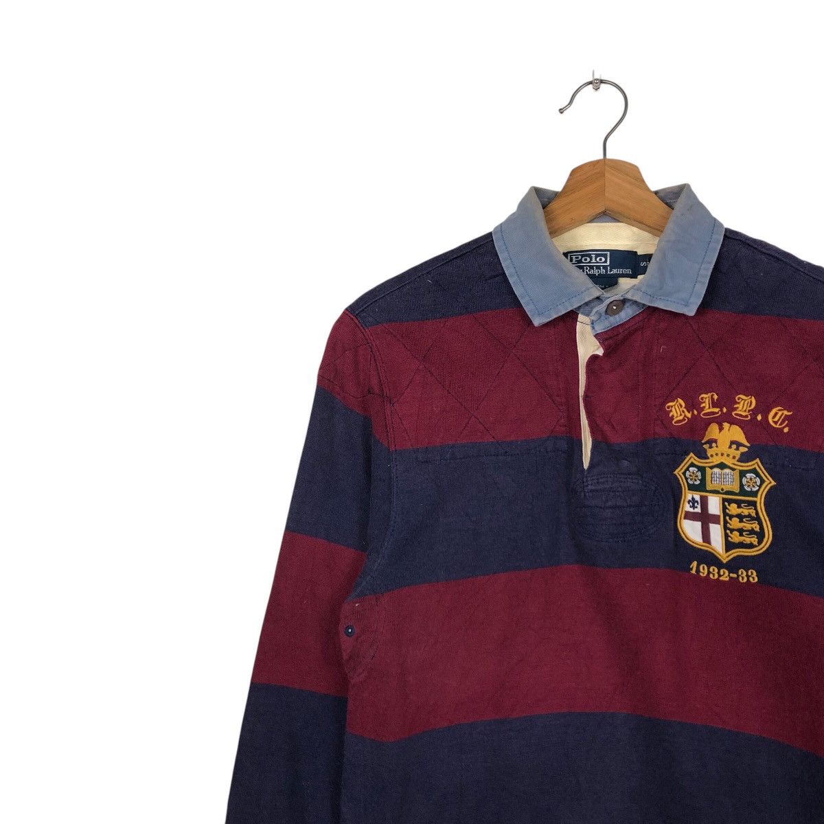 Polo Ralph Lauren 📌Vintage Collar Polo Rugby Polo Ralph Lauren Big Logo Size US S / EU 44-46 / 1 - 8 Thumbnail