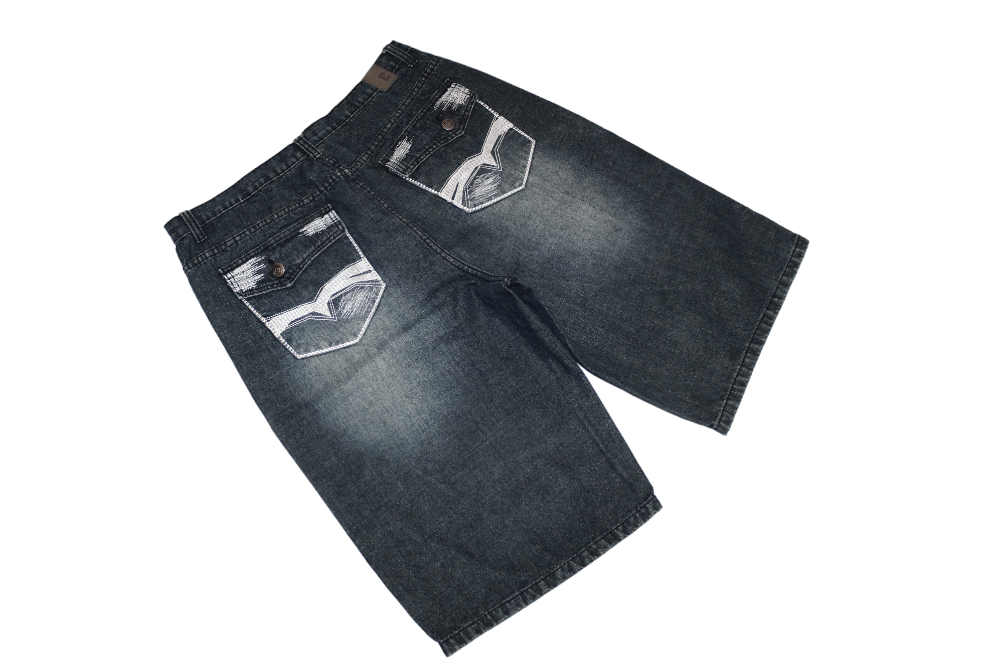 Enyce 🔥90's VTG ENYCE OG Rap Baggy Faded Denim Shorts Size US 38 / EU 54 - 10 Thumbnail