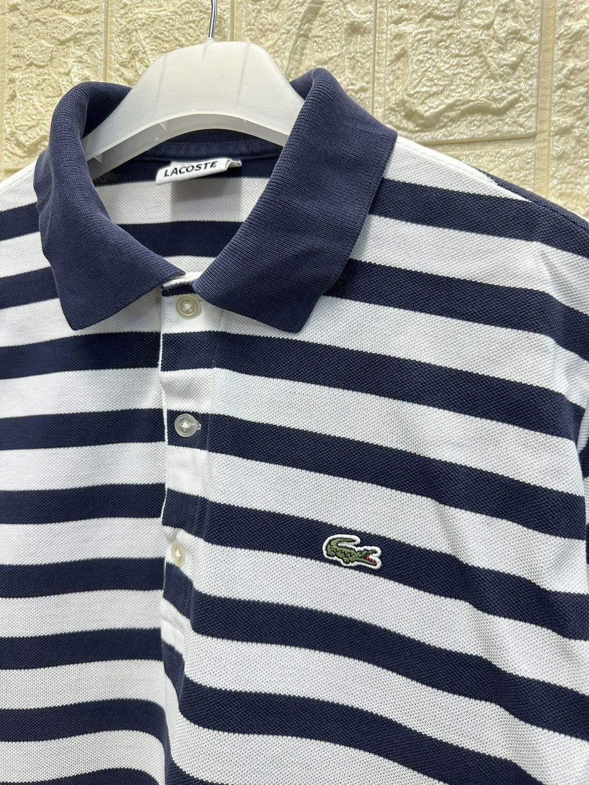 Lacoste × Vintage Vintage Lacoste Japan Polo Stripe Shirt A239 Size US S / EU 44-46 / 1 - 4 Thumbnail