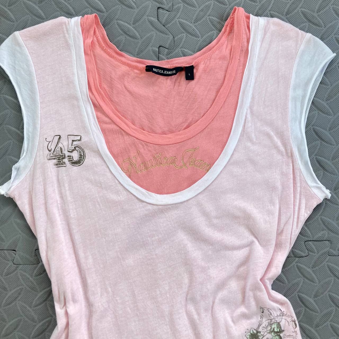 Nautica Y2k Double layered Tank Size L / US 10 / IT 46 - 6 Thumbnail