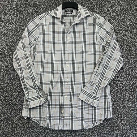 Lauren Ralph Lauren Lauren Ralph Lauren Button Up 15 1/2 32/33 Plaid Collared Size US M / EU 48-50 / 2 - 1 Thumbnail
