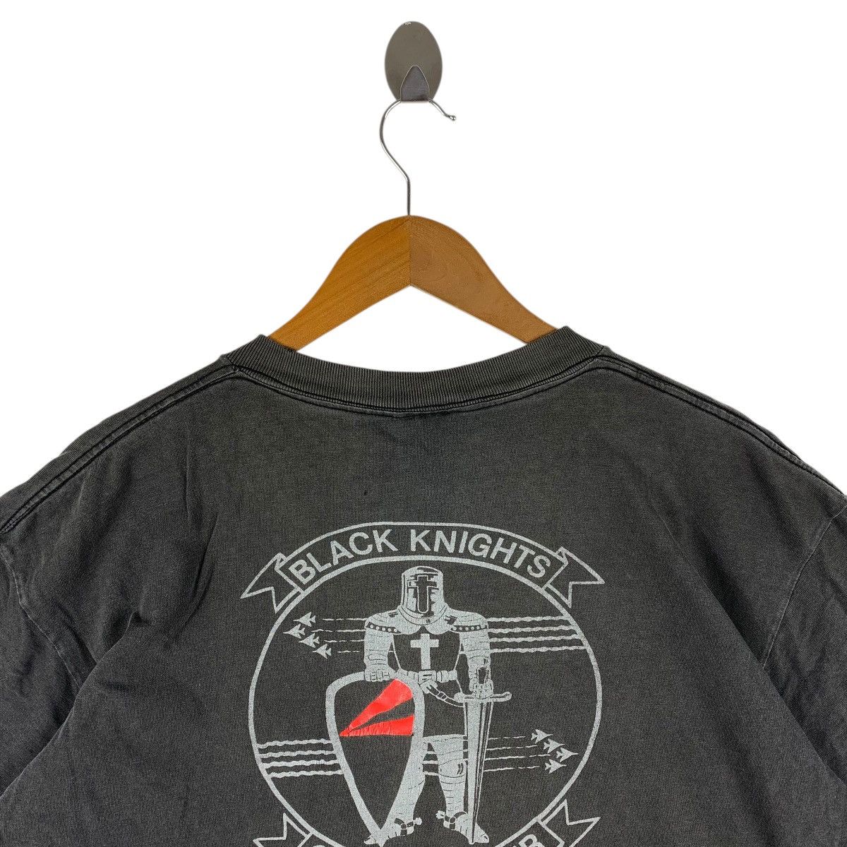 Other Vintage 90s VF-154 Black Knights USNavy Fighter Squadron Tee Size US XL / EU 56 / 4 - 9 Thumbnail