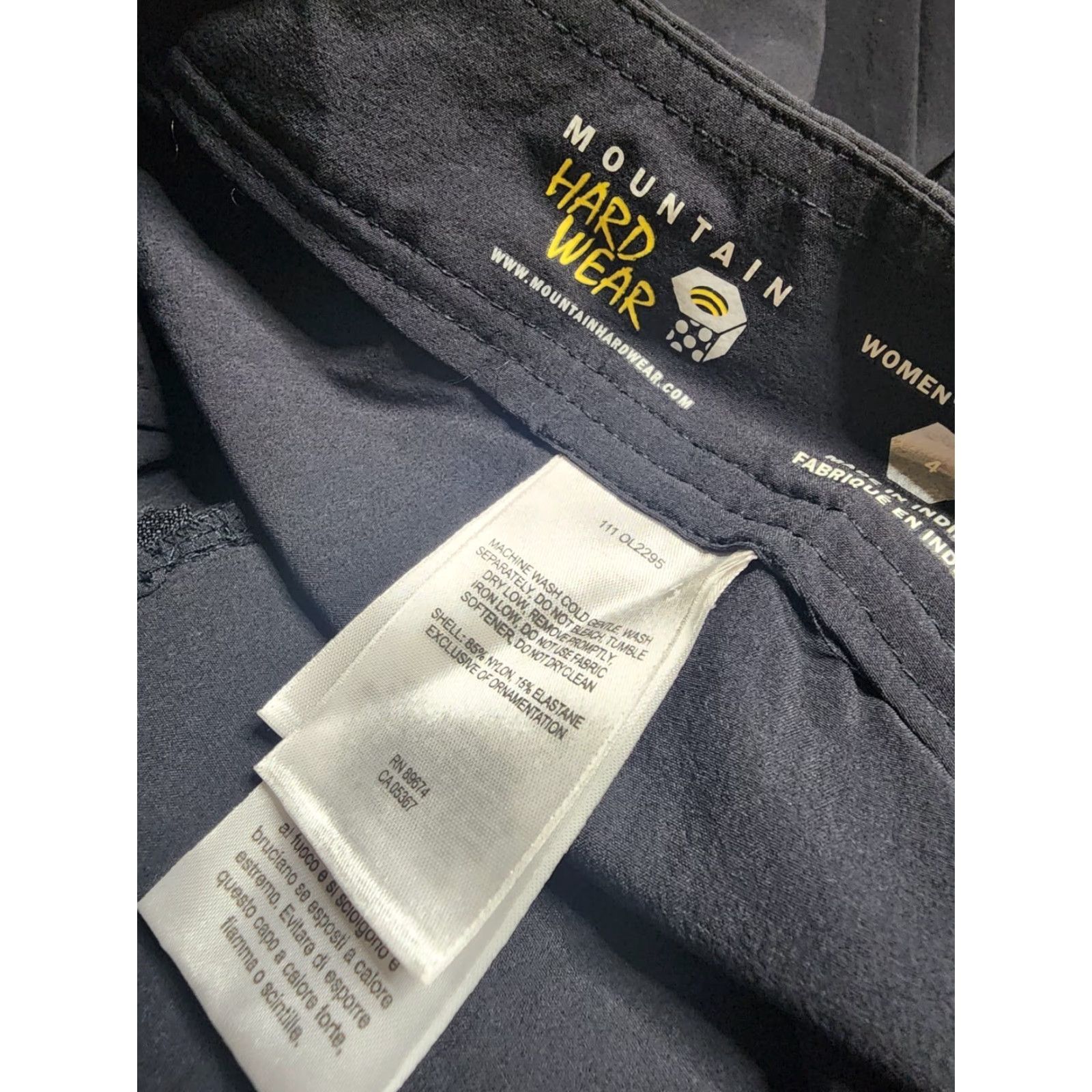 Mountain Hardwear Mountain Hardwear Womens Ellinor Charcoal Black Cropped Hiking Pants Size 4 Size 27" / US 4 / IT 40 - 4 Thumbnail
