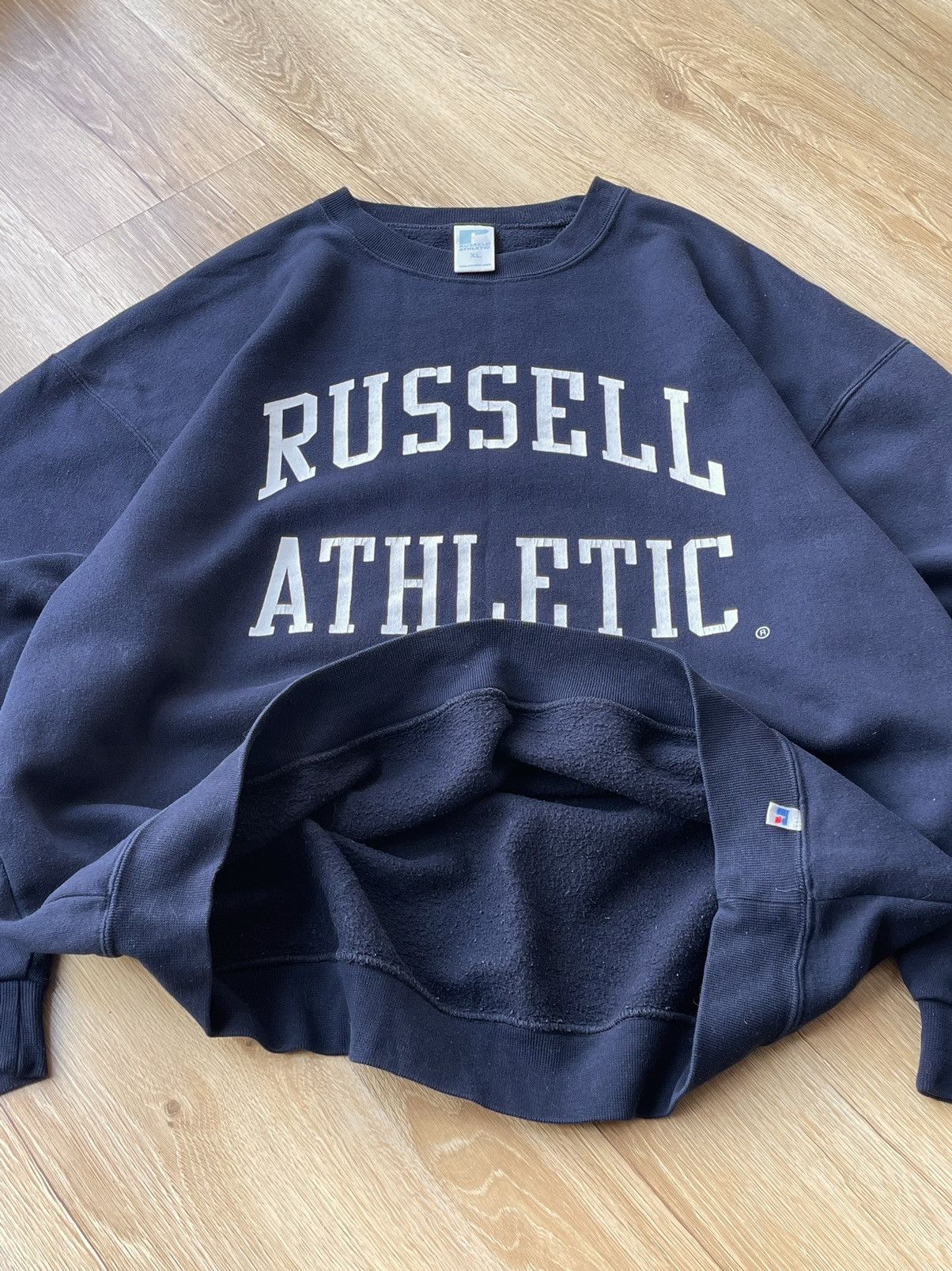Russell Athletic 90s Vintage Russel Athletic Logo Crewneck Sweatshirt Size US XL / EU 56 / 4 - 8 Thumbnail