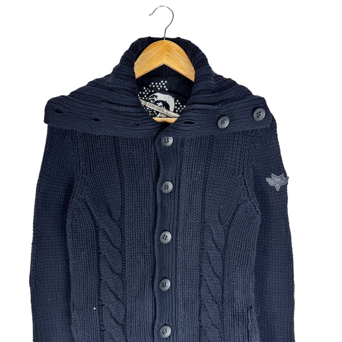 Diesel 🔥DIESEL FEMALE KNITWEAR TURTLENECK JACKET Size XS / US 0-2 / IT 36-38 - 3 Thumbnail