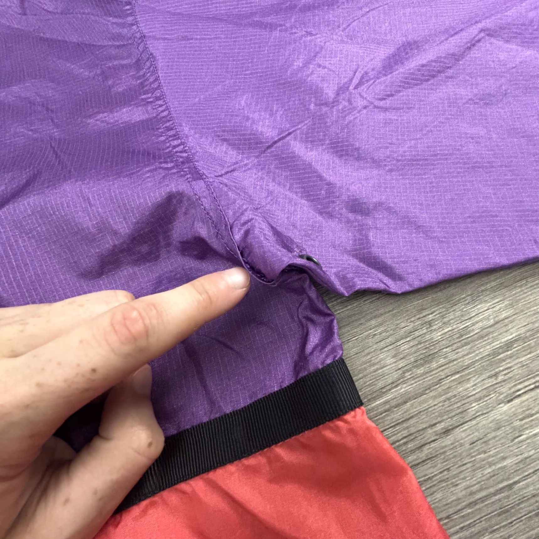 Eddie Bauer VINTAGE Eddie Bauer Jacket Mens XL Windbreaker Pouch Nylon 90s Outdoors Purple Red Collared Zip Pocket Size US XL / EU 56 / 4 - 6 Thumbnail