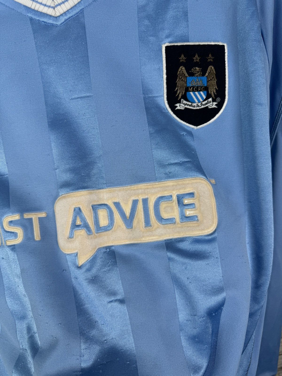 Reebok × Vintage Mens Vintage Reebok Manchester City T-shirt soccer jersey Size US M / EU 48-50 / 2 - 9 Thumbnail