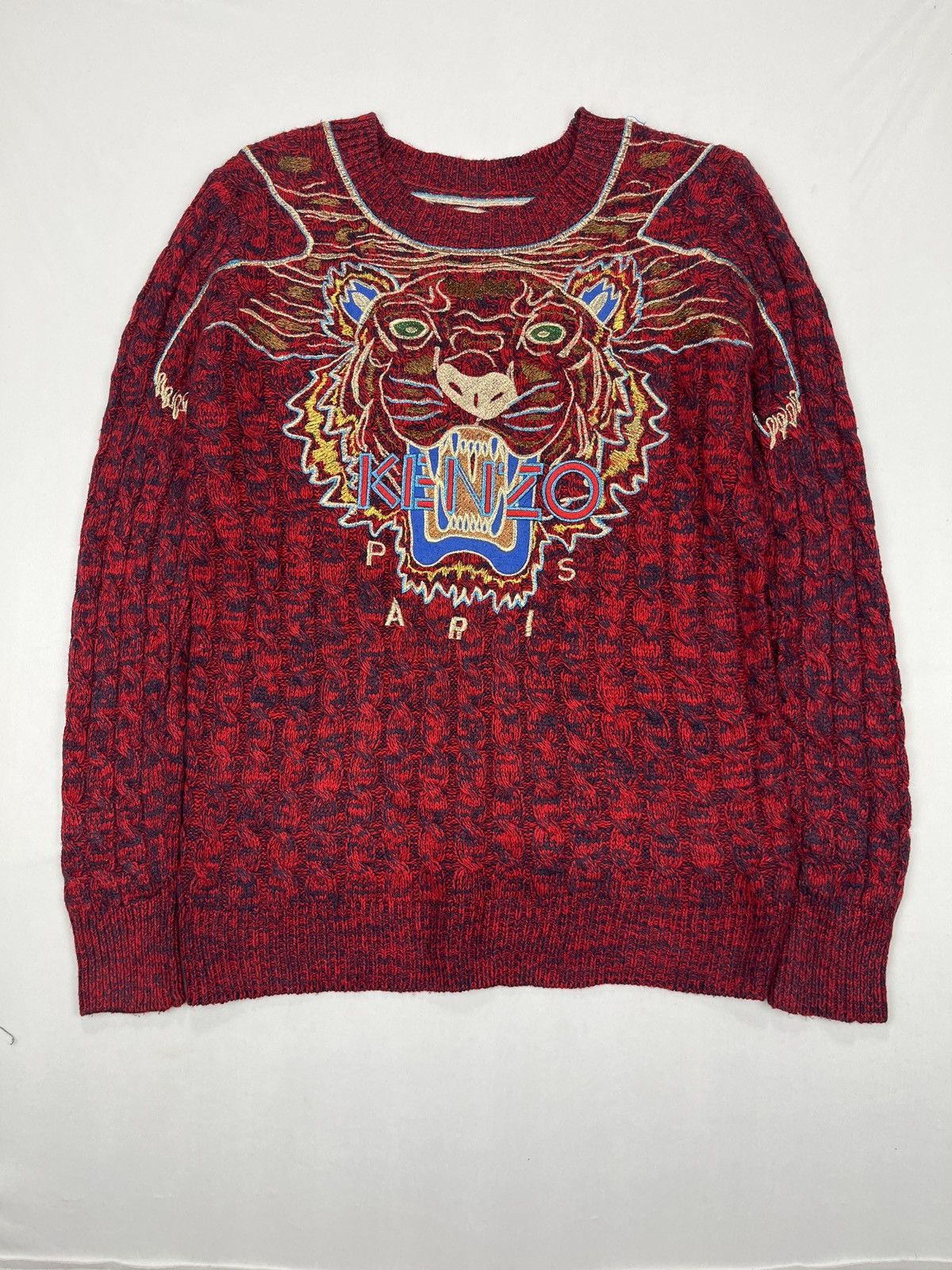 Kenzo KENZO - Tiger knit wool sweater Size XS / US 0-2 / IT 36-38 - 3 Thumbnail