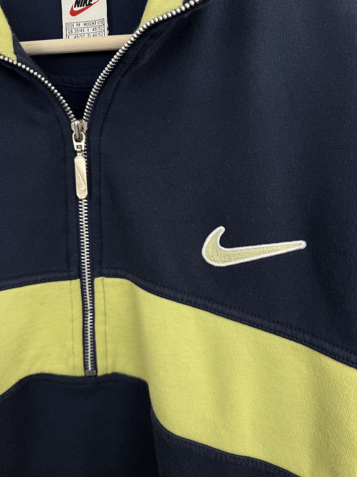 Nike 🇺🇸 Vintage 90s Nike Athletic 1/4 Zip Sweatshirt Rare Hype Y2K Size US M / EU 48-50 / 2 - 4 Thumbnail