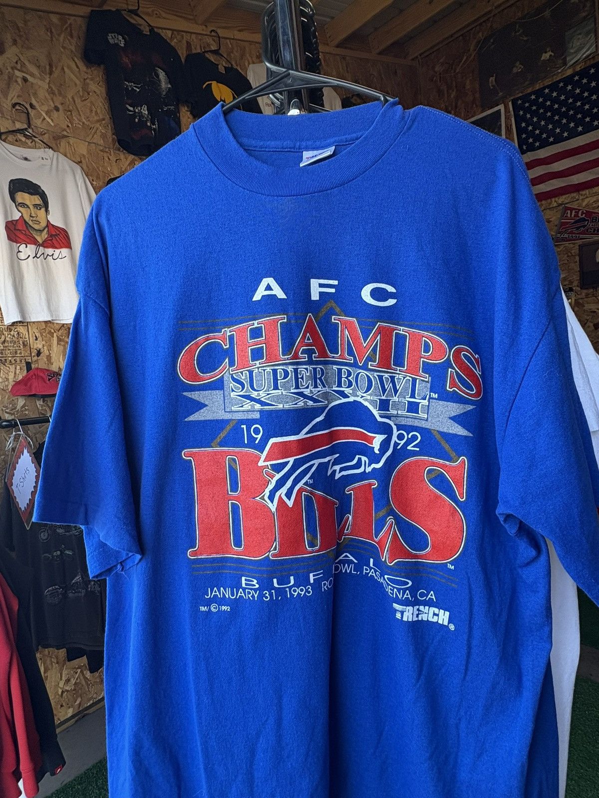 NFL Vintage 1992 Buffalo Bills AFC Champions T-Shirt Size US XXL / EU 58 / 5 - 2 Thumbnail