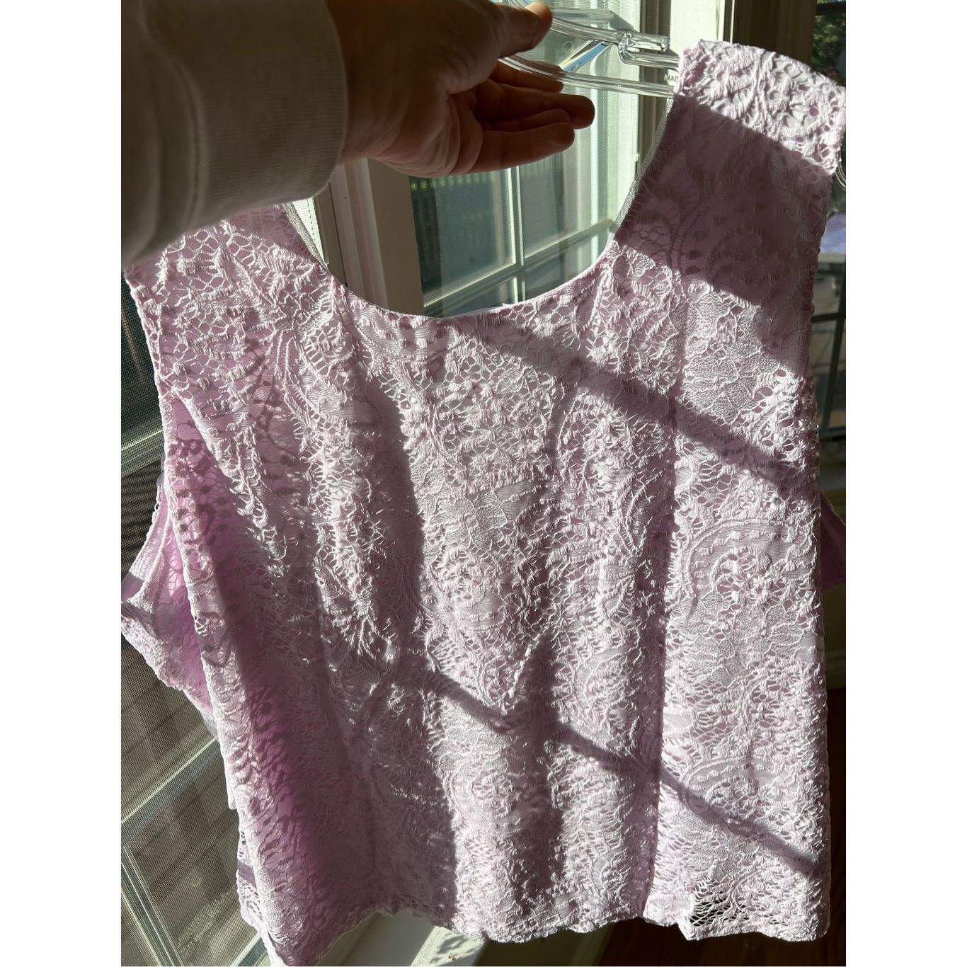 Other Plus Size Venus Mesh & Lace Overlay Top. Pink. Size 2X. New. Size XXL / US 16-18 / IT 52-54 - 6 Thumbnail