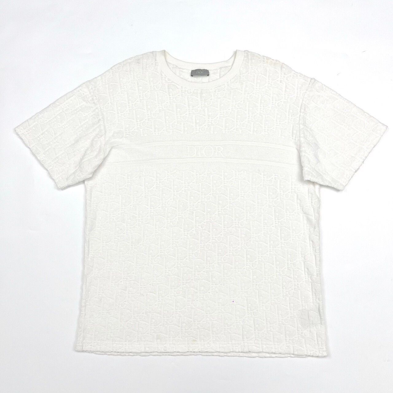 Dior Dior Logo Print White Short Sleeve Size US M / EU 48-50 / 2 - 1 Thumbnail