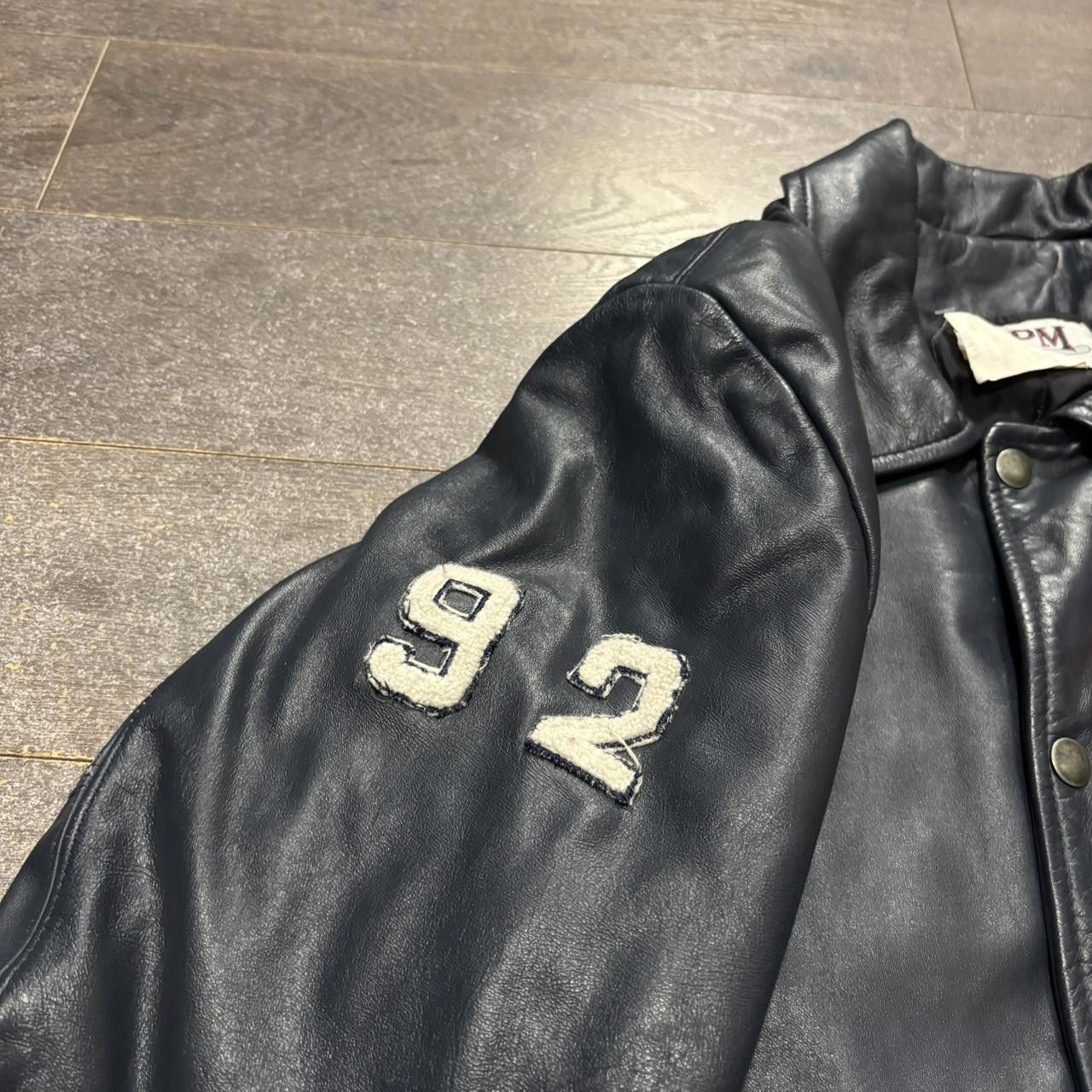 Other western university engineering science leather jacket 1992 Size US M / EU 48-50 / 2 - 5 Thumbnail