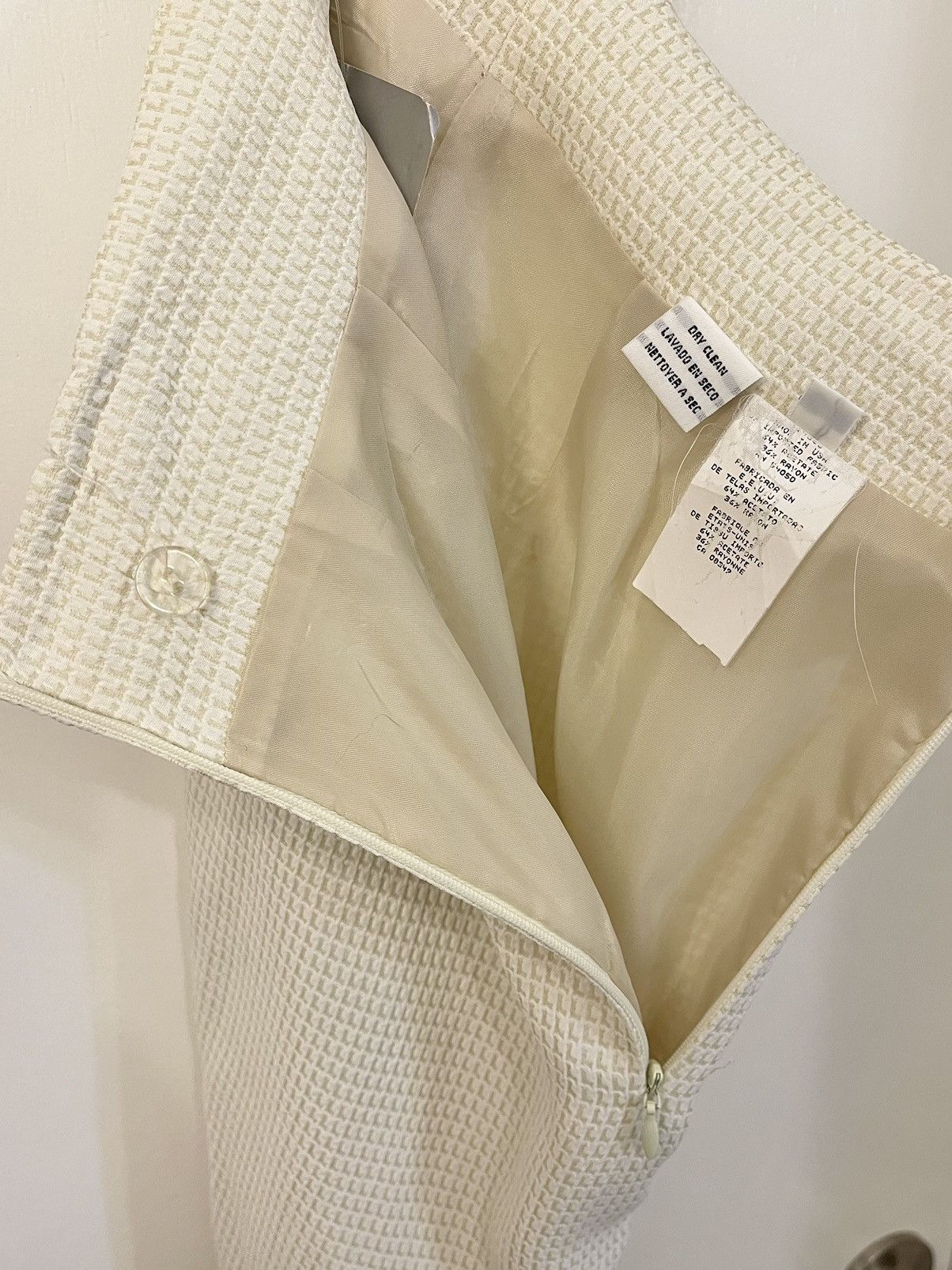 Dior NWT 1989 Christian Dior Houndstooth Pencil Skirt Size 27" / US 4 / IT 40 - 10 Thumbnail