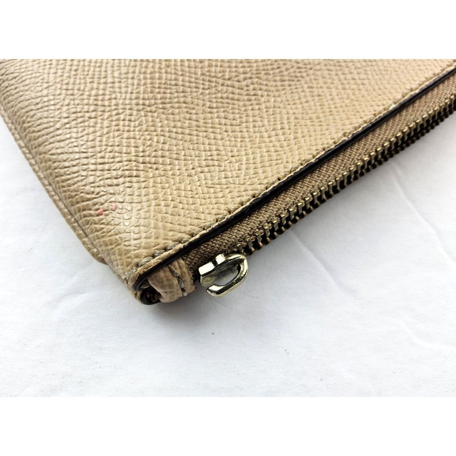 Coach Coach Leather Zipper Pouch Clutch Bag Wallet Women's Brown Leather Clutch Zipper Size ONE SIZE - 5 Thumbnail