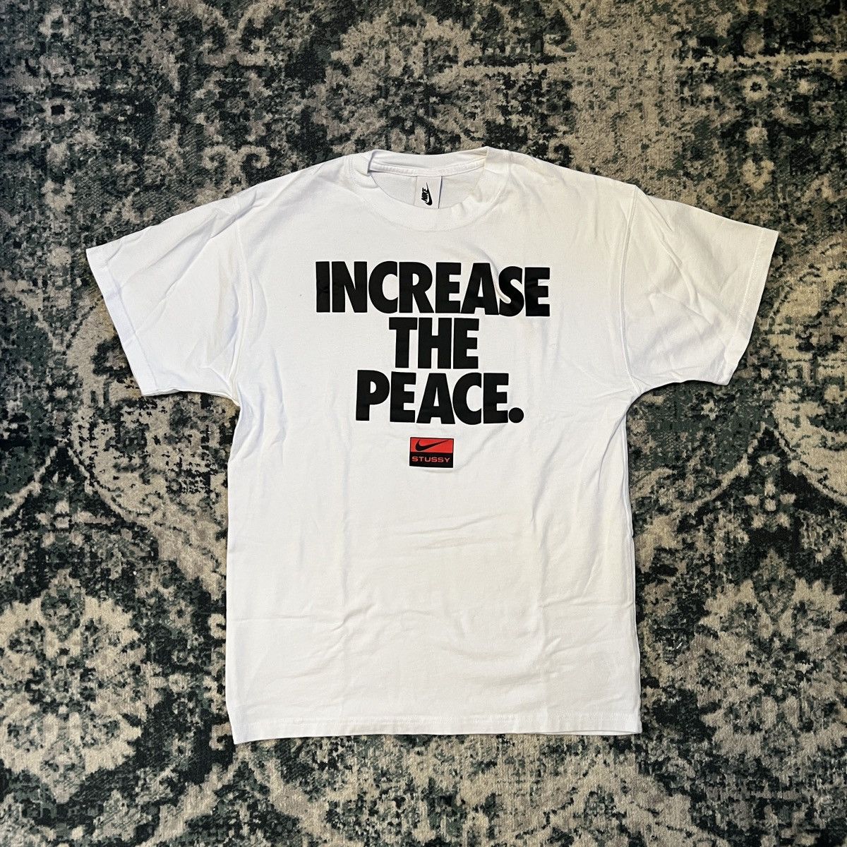 Nike × Stussy Nike x Stussy Increase The Peace Tee Size US S / EU 44-46 / 1 - 1 Thumbnail