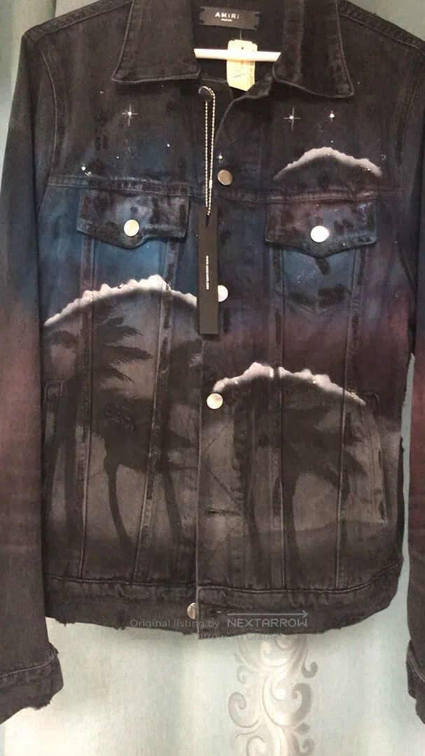 Amiri Amiri Starry Night Wolf Destroyed Jacket Size US M / EU 48-50 / 2 - 1 Thumbnail