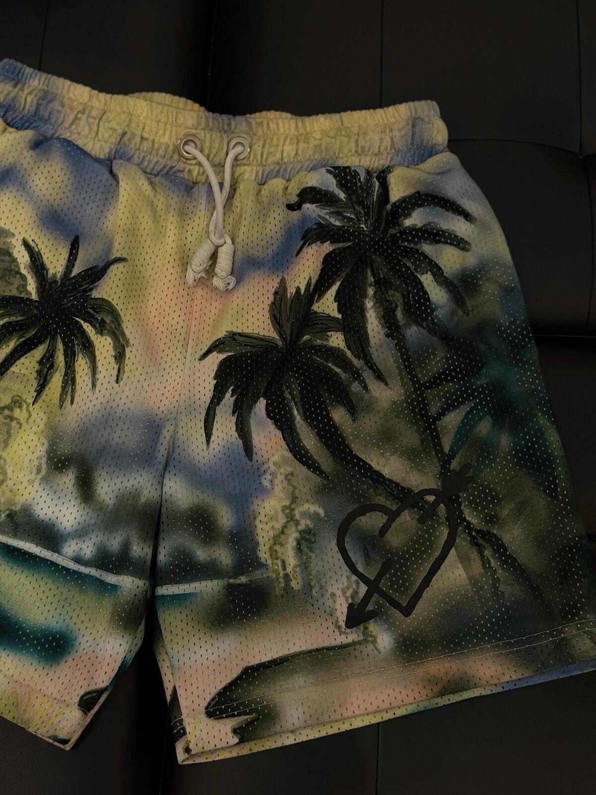 Palm Angels Size Large - Palm Angels Men’s Multicolor Paradise Shorts Size US 34 / EU 50 - 5 Thumbnail