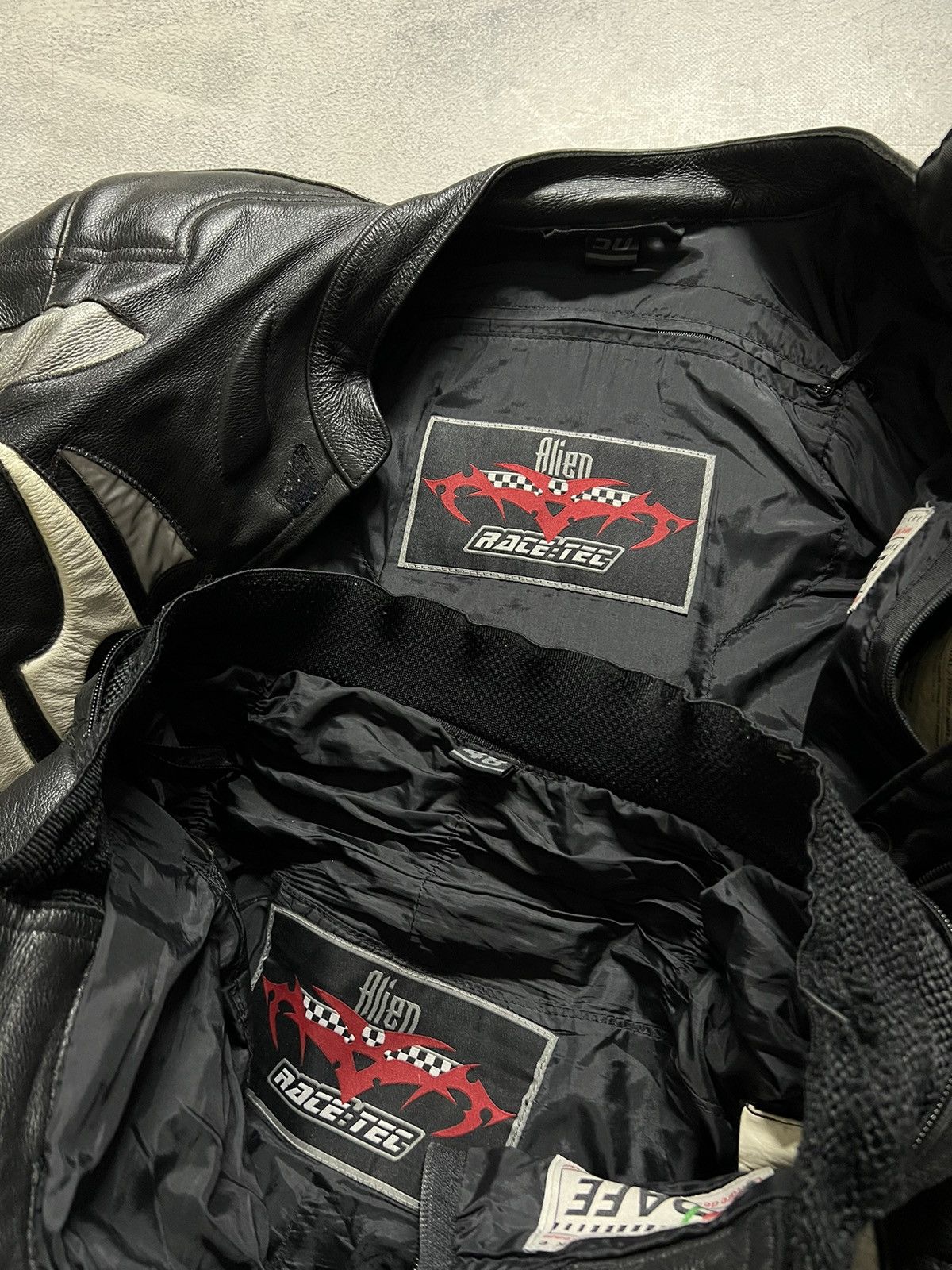 Vintage RaceTec Moto Racing Leather Suit Jacket+Pants 90’s
