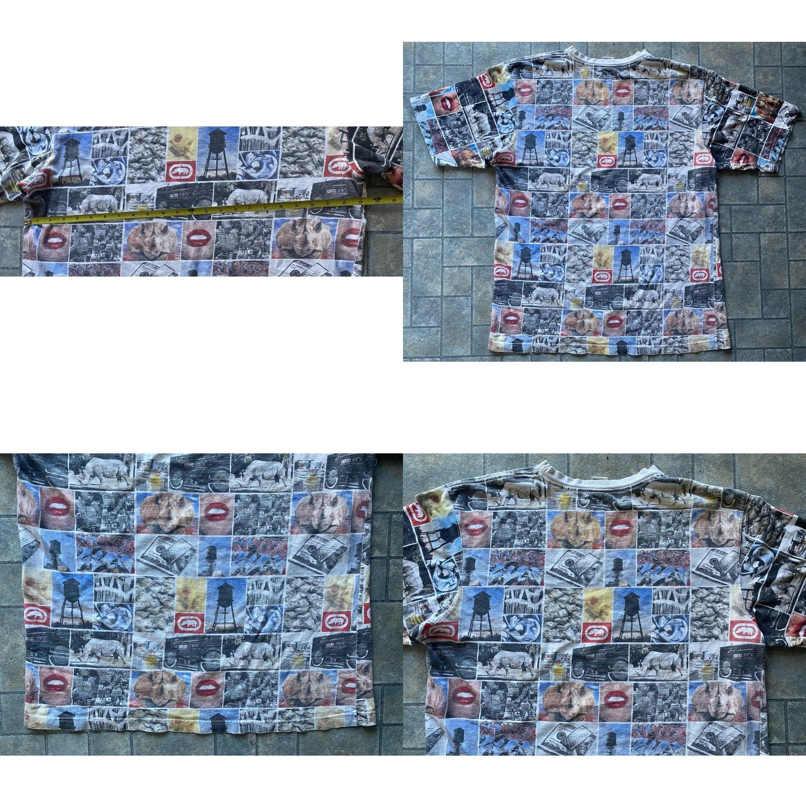 Ecko Unltd. Ecko Unltd T-Shirt Men 3XL AOP All Over Print Multicolor Mens Shirt Size US XXL / EU 58 / 5 - 8 Thumbnail