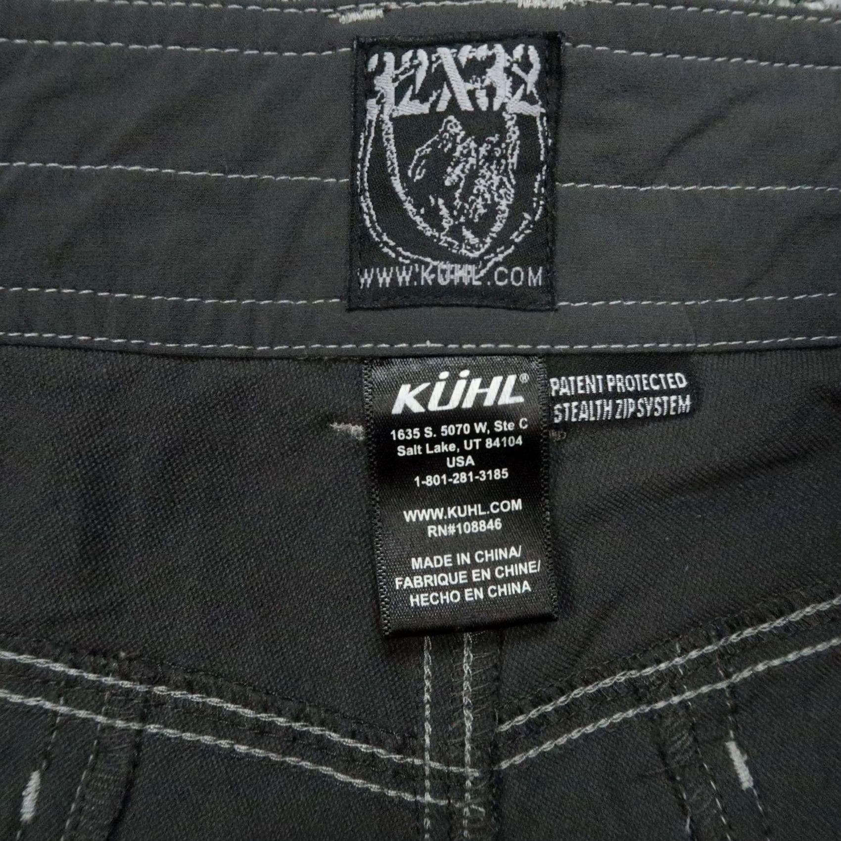 Vintage Kuhl Pants Mens Gray 32x32 Cargo Outdoor Hiking Trouser Stealth Convertible Size US 32 / EU 48 - 3 Thumbnail