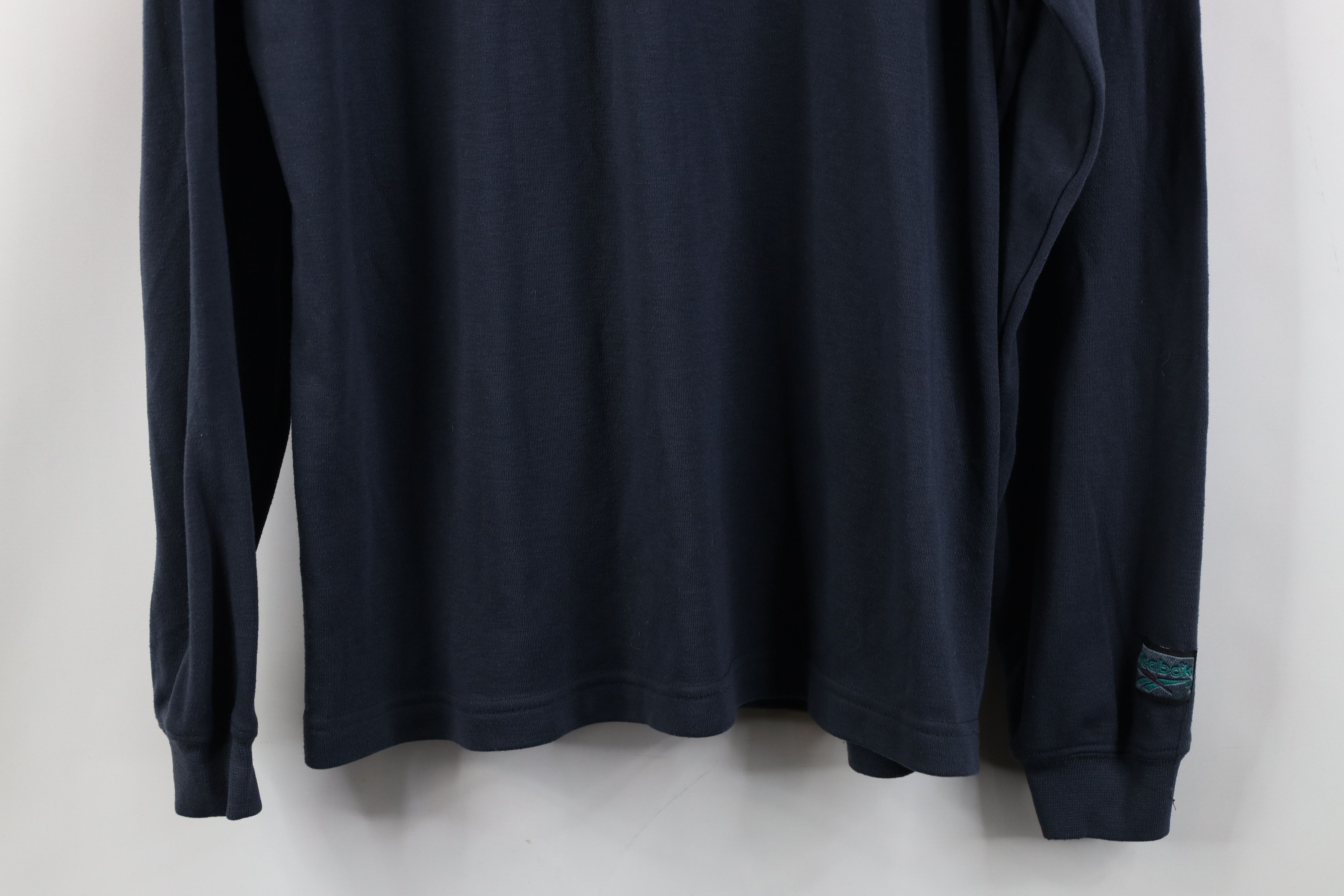 Reebok Vintage 90s Reebok Knit Mock Neck Long Sleeve T-Shirt USA Size US L / EU 52-54 / 3 - 3 Thumbnail