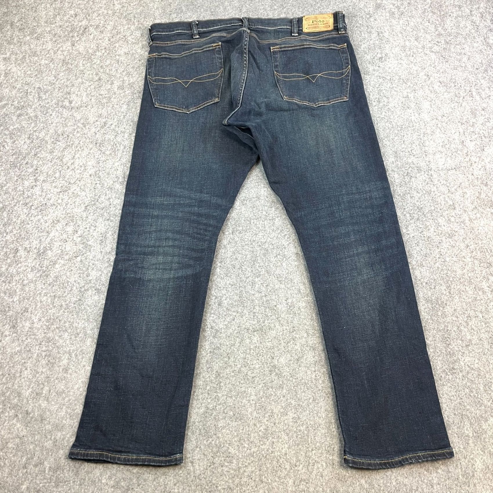 Polo Ralph Lauren Polo Ralph Lauren Jeans Slim Tapered 38 32 Dark Wash Blue Stretch Zip Fly Junior? No, adult. Size US M / EU 48-50 / 2 - 2 Thumbnail