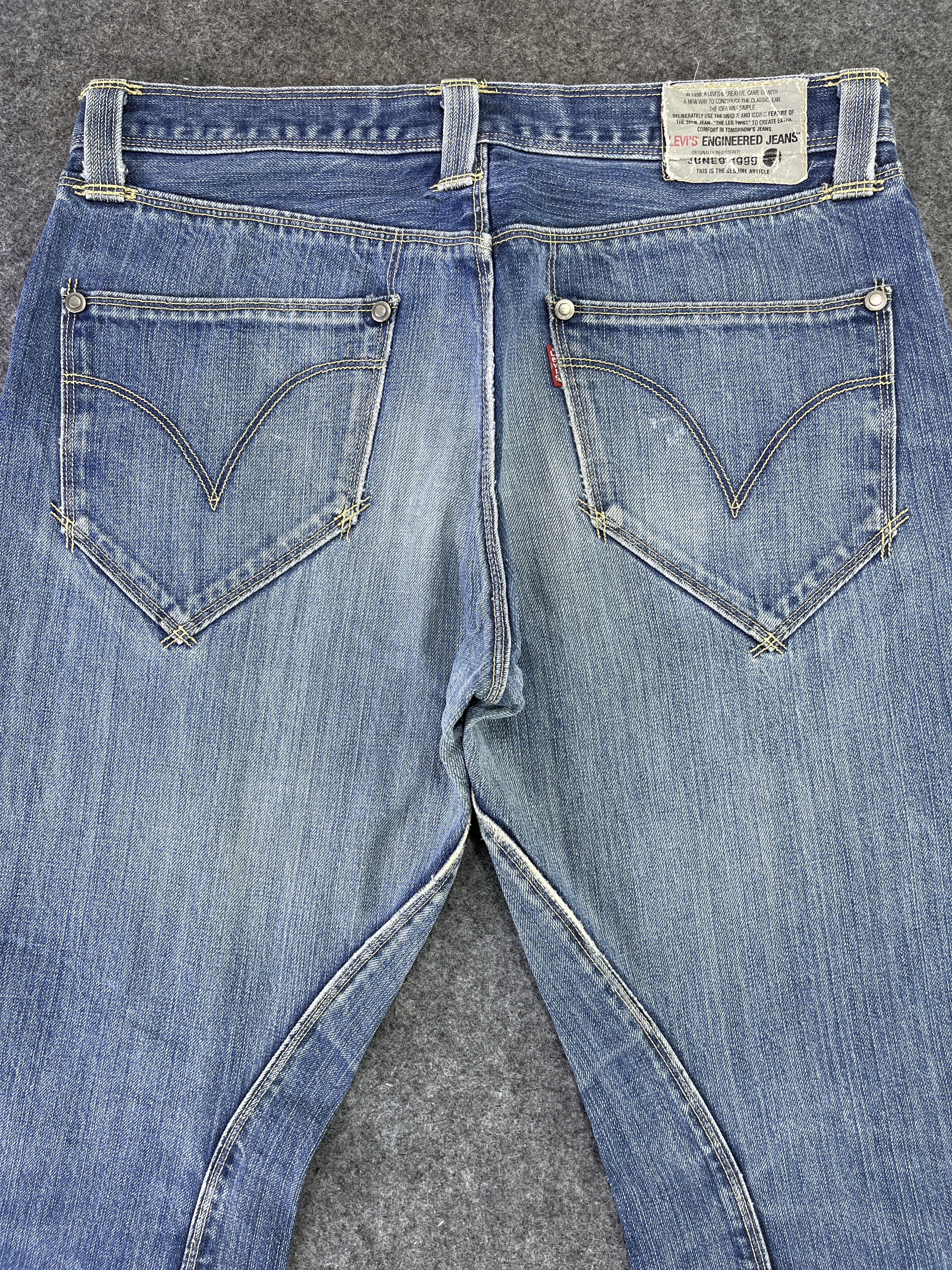 Levi's Vintage Levis Engineered Distressed Jeans 33 x 30 - J916 Size US 33 - 4 Thumbnail