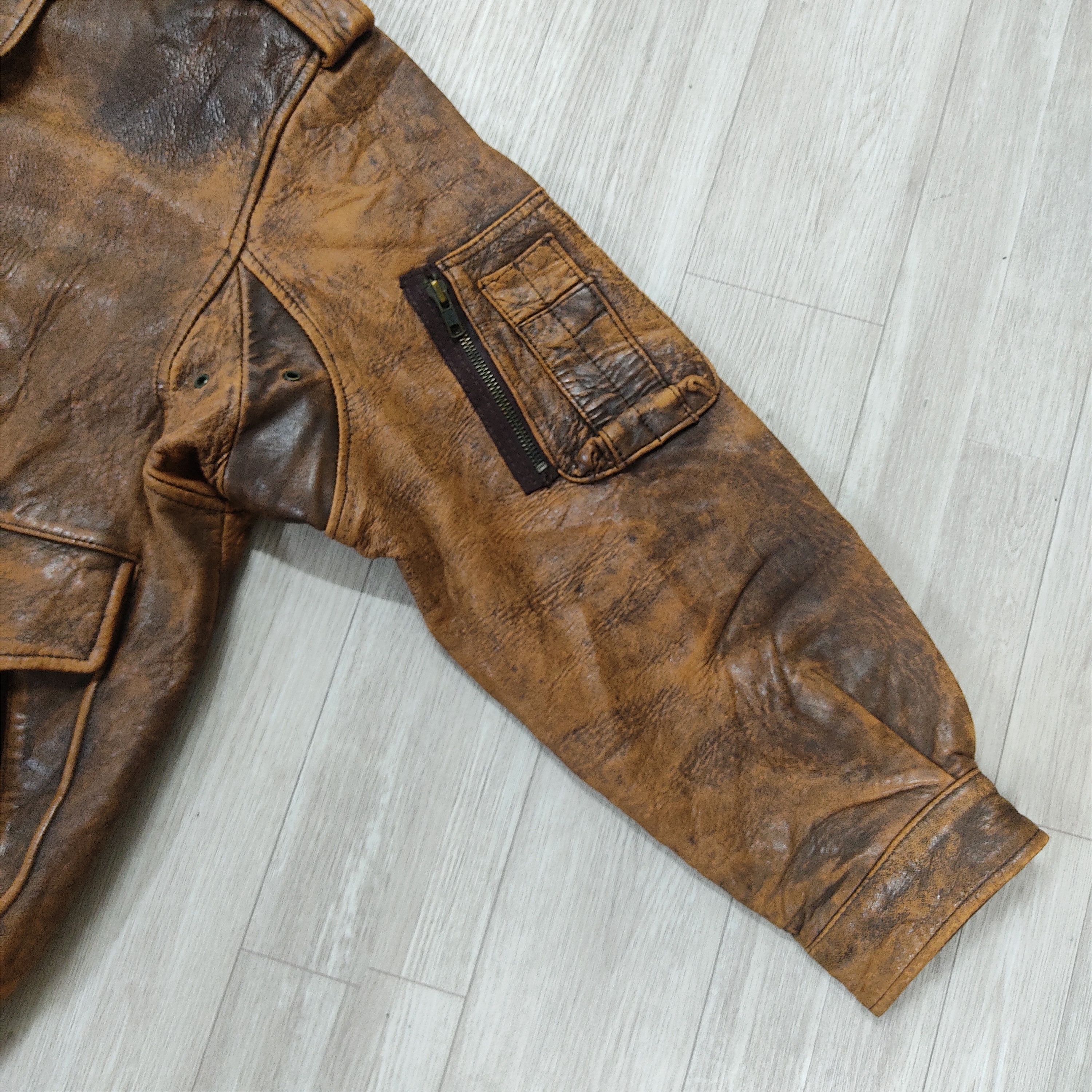 Genuine Leather G1 LOLDANTHONY Newspapers Lined Sheepskin Leather Jacket Size US L / EU 52-54 / 3 - 6 Thumbnail