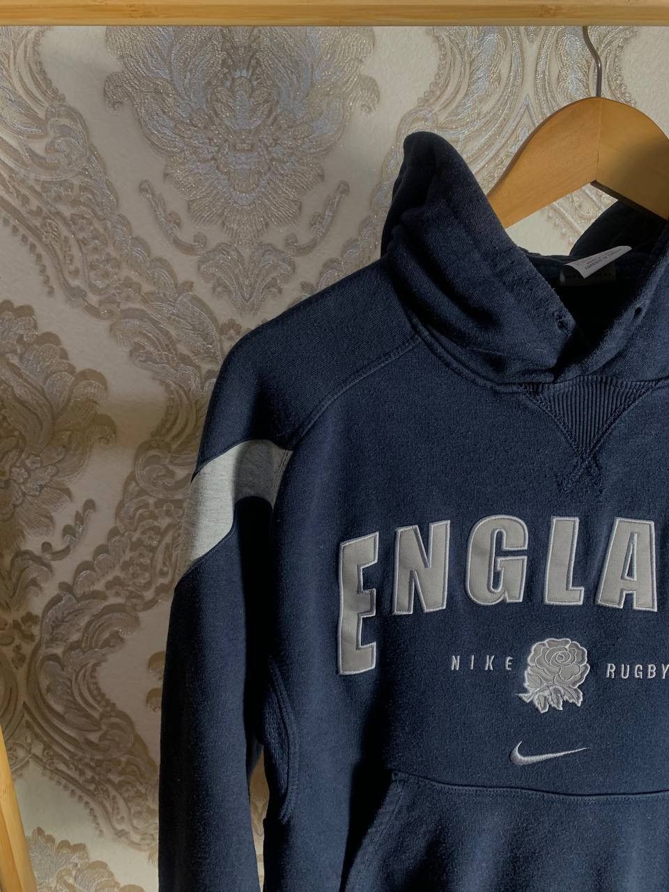 Nike VINTAGE NIKE RETRO ENGLAND RUGBY HOODIE DRILL SWOOSH Y2K 90s Size US S / EU 44-46 / 1 - 3 Thumbnail