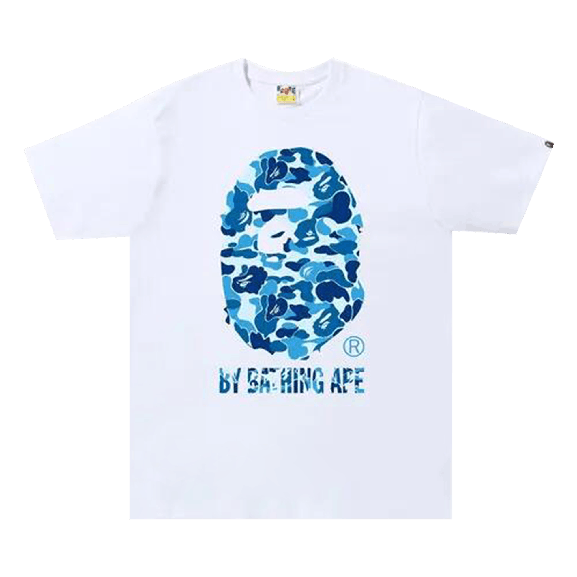 BAPE ABC Camo College Tee White/Blue